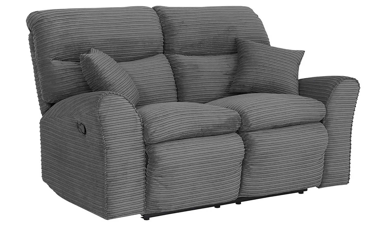 Argos Home Harry Fabric 2 Seater Recliner Sofa - Light Grey
