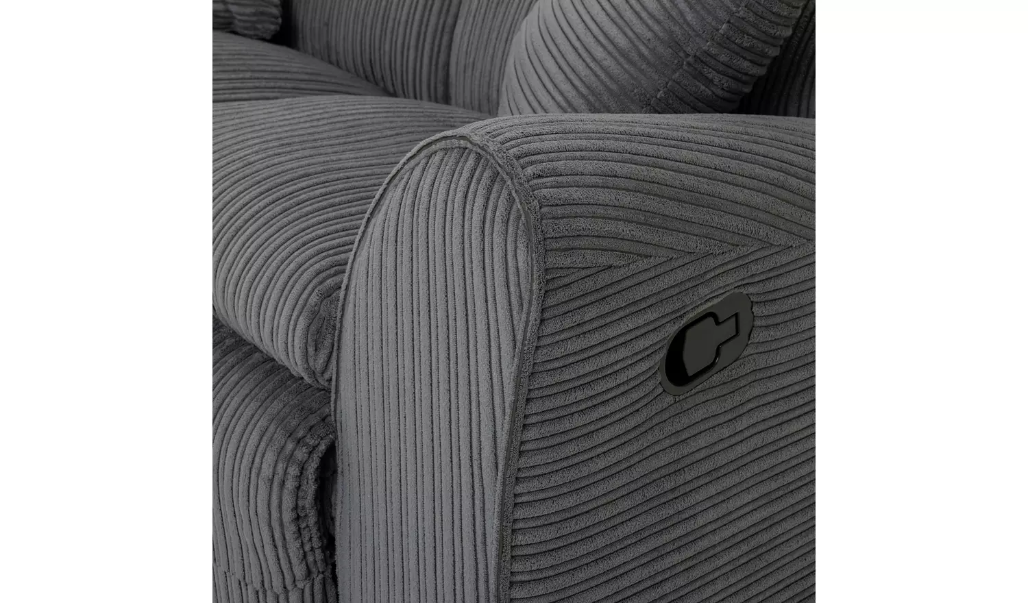 Argos Home Harry Fabric 2 Seater Recliner Sofa - Light Grey