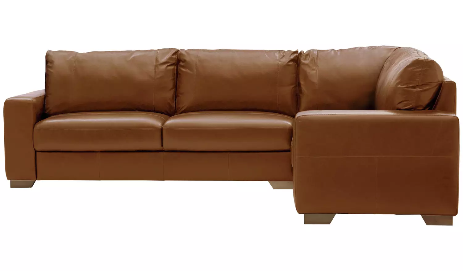 Habitat Eton Leather Right Hand Corner Sofa - Tan