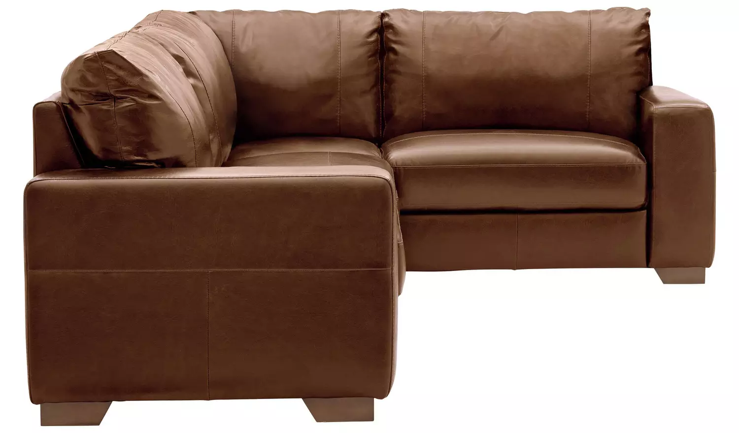 Habitat Eton Leather Right Hand Corner Sofa - Tan