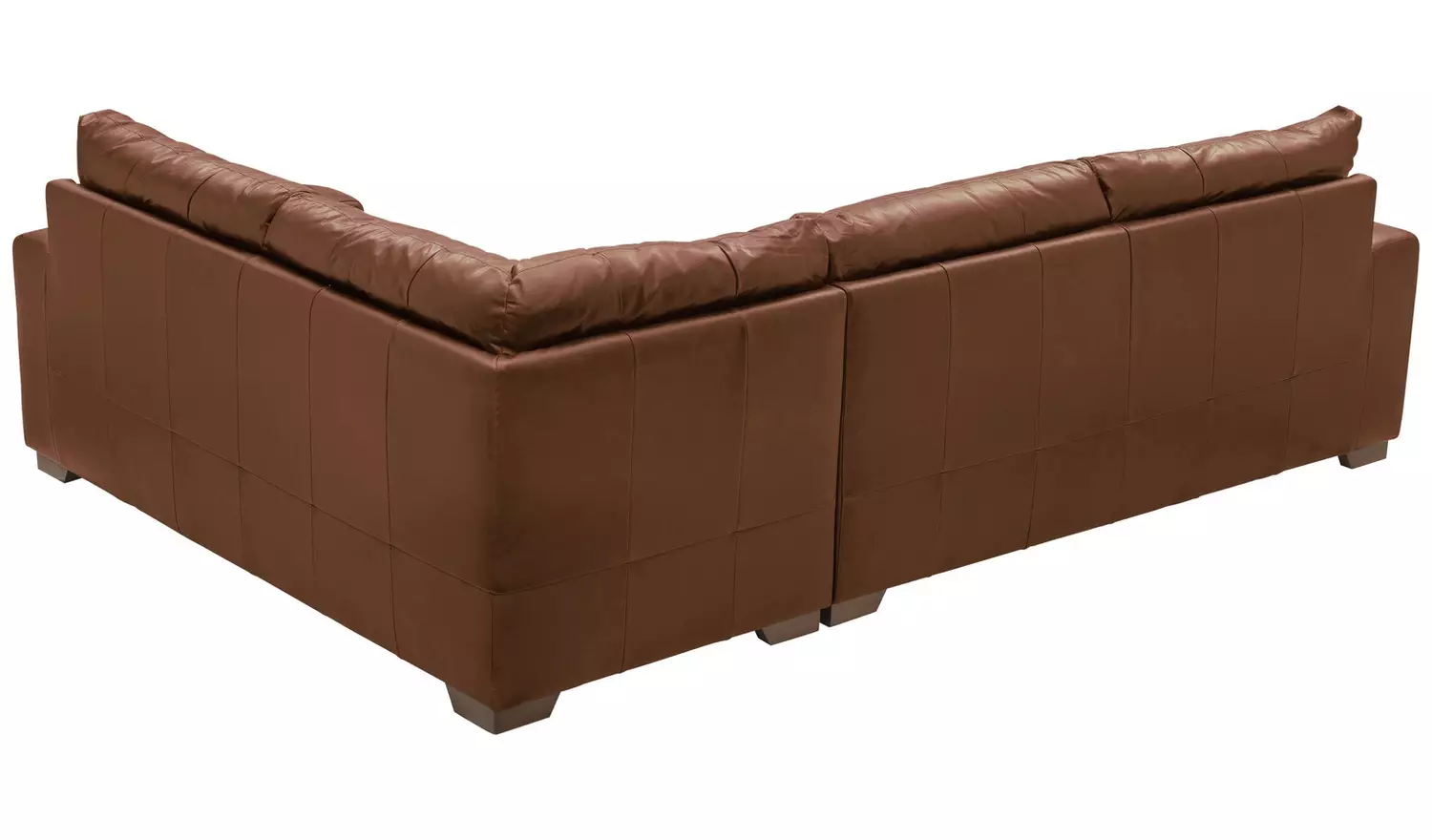 Habitat Eton Leather Right Hand Corner Sofa - Tan
