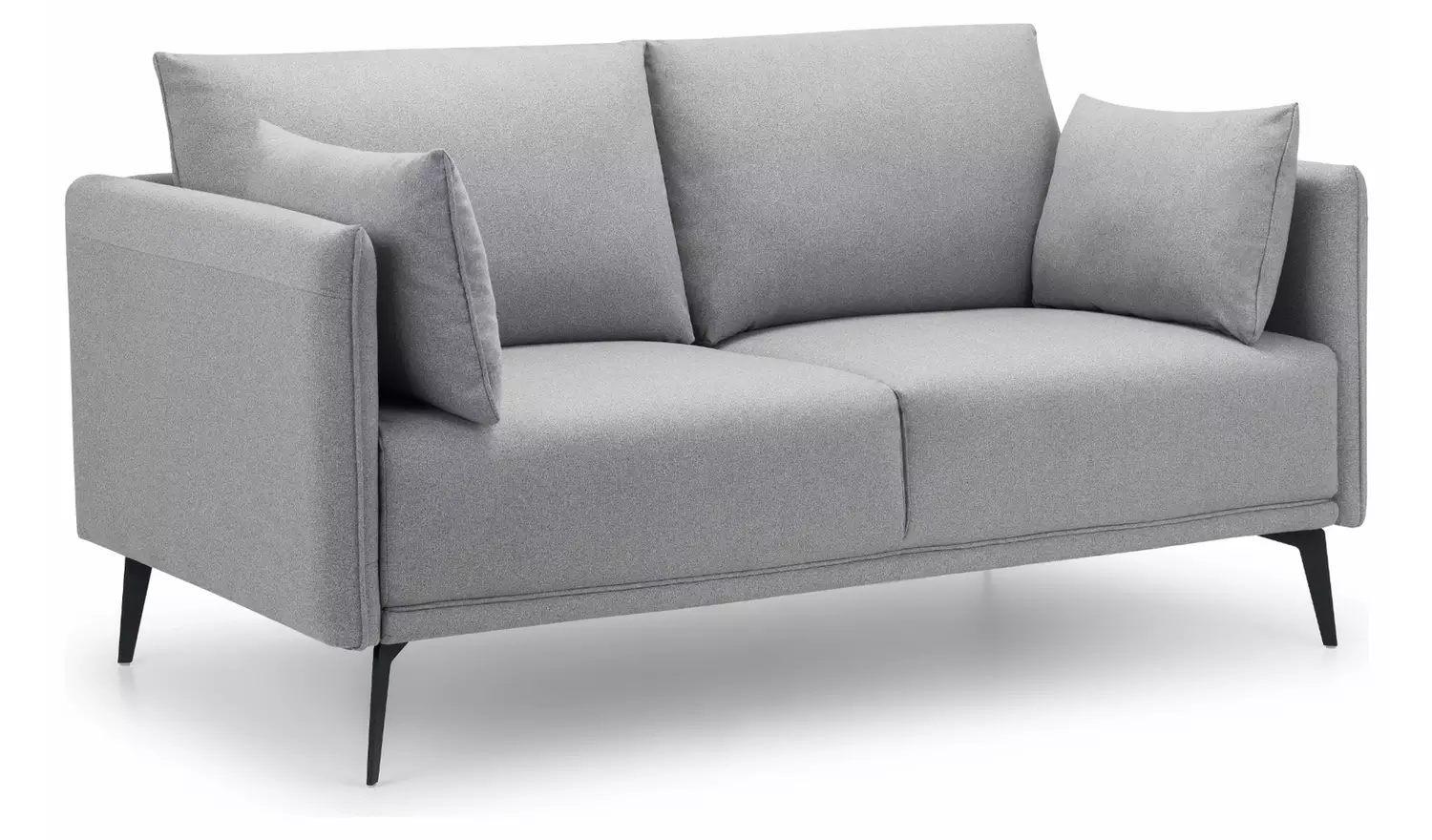 Julian Bowen Rohe Fabric 2 Seater Sofa - Grey
