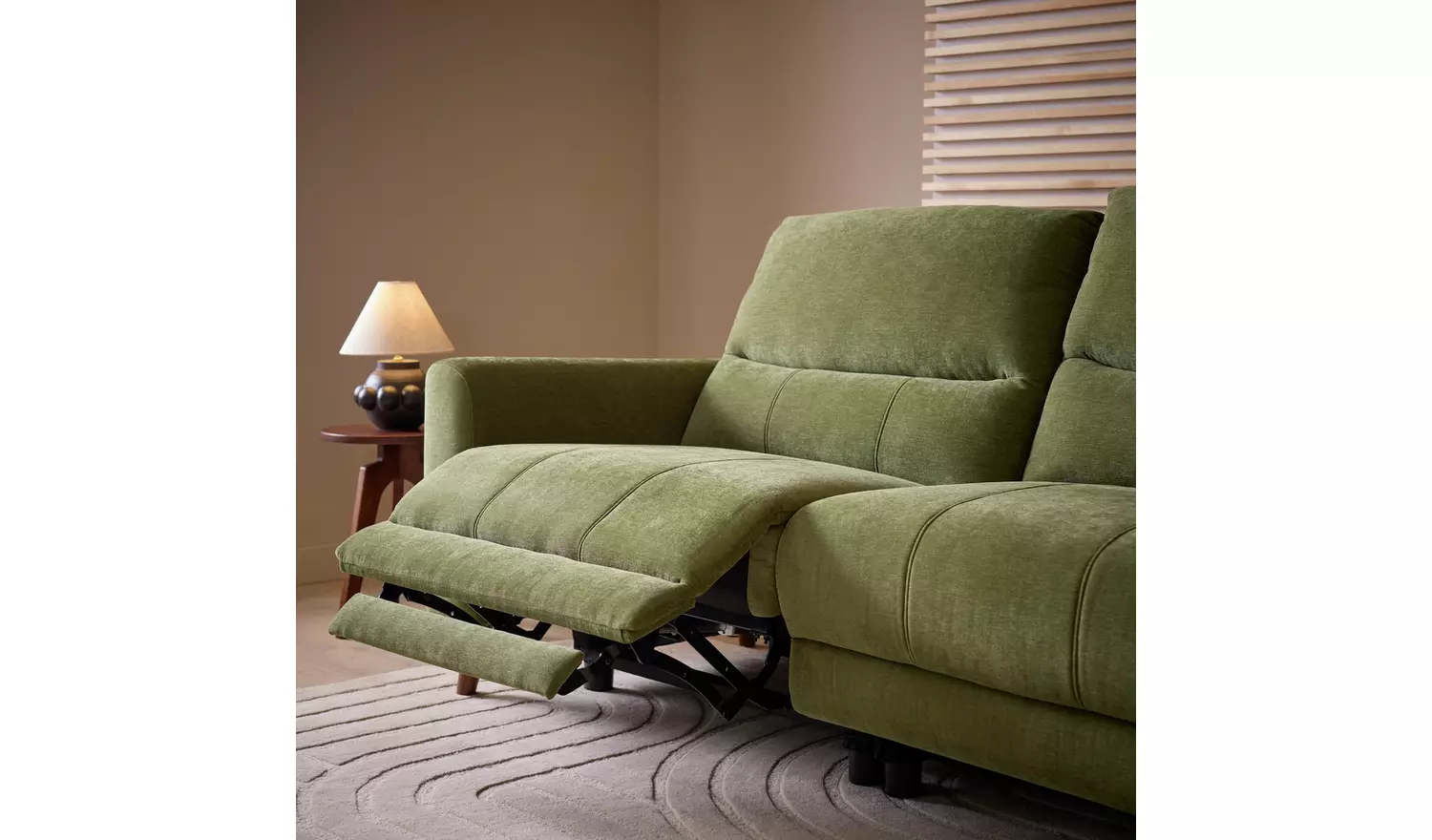 Argos Home Ezra Fabric 2 Seater Recliner Sofa - Green