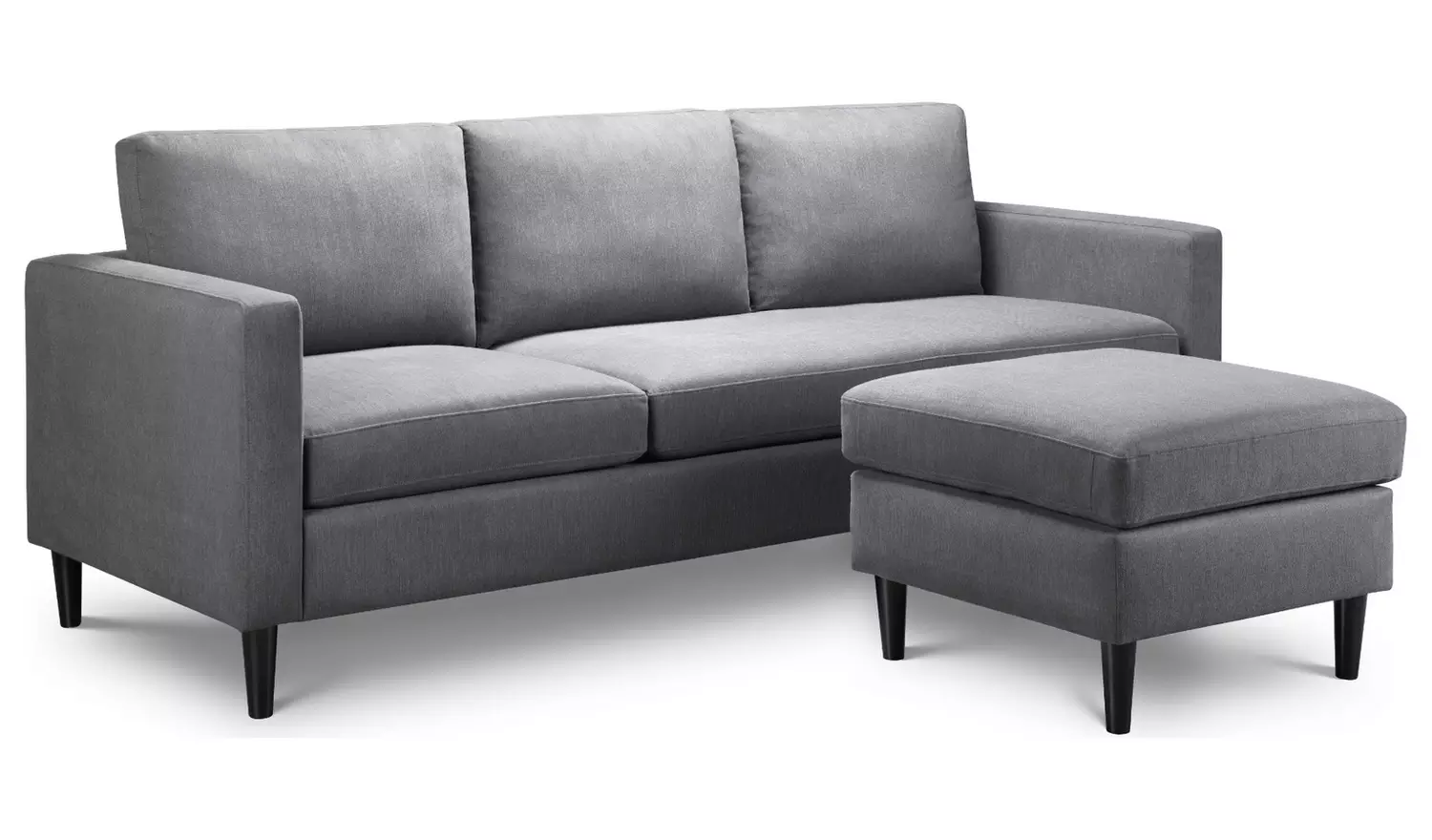 Julian Bowen Marant Fabric Reversible Corner Sofa - Grey