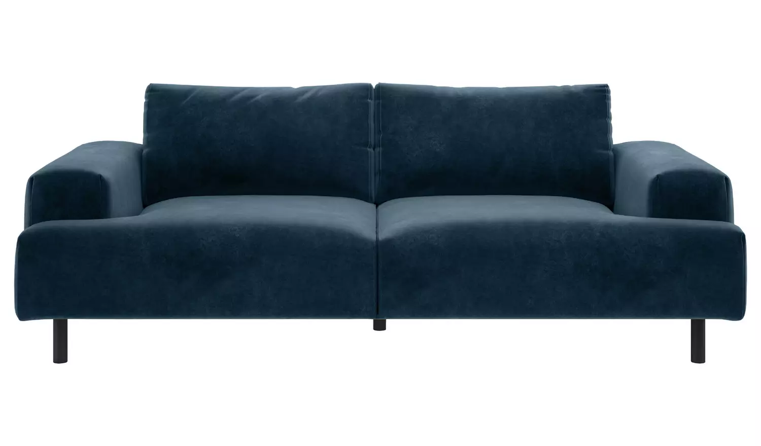 Habitat Julien Velvet 3 Seater Sofa - Navy Blue