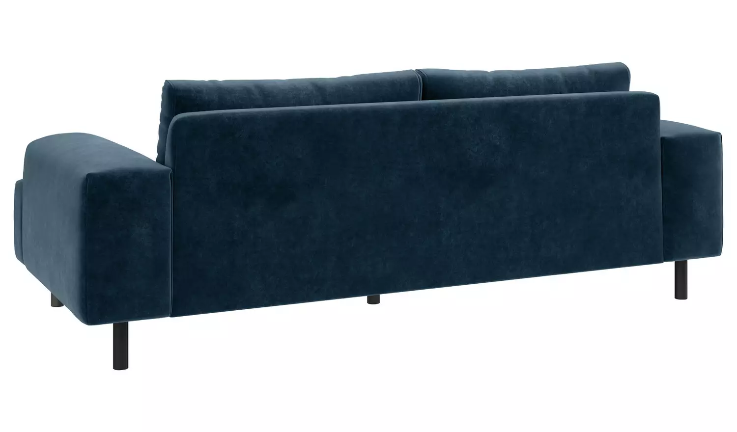 Habitat Julien Velvet 3 Seater Sofa - Navy Blue