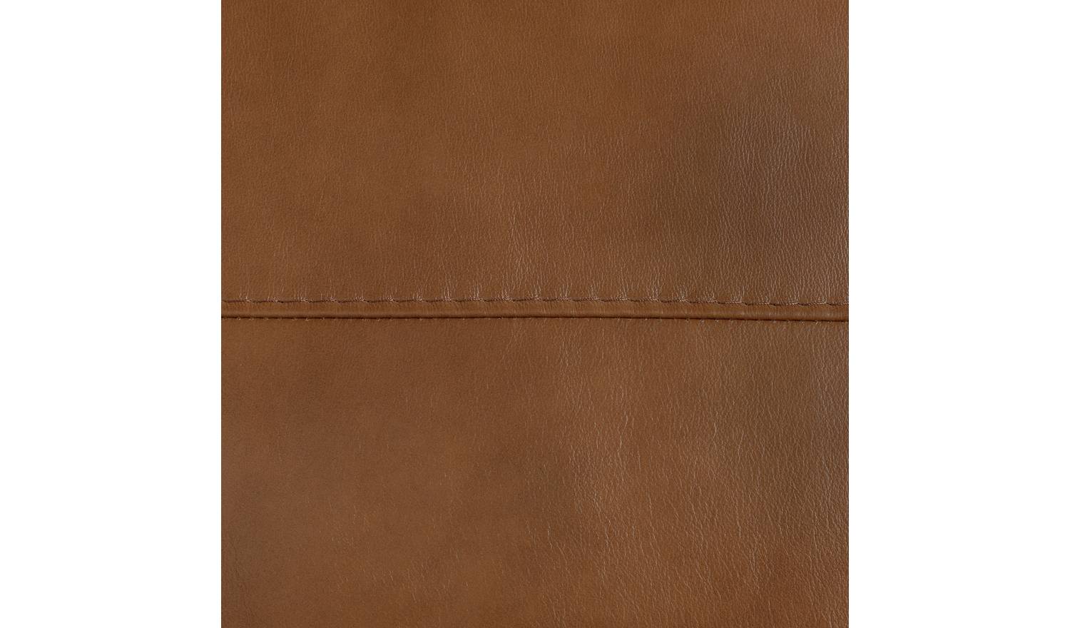 Habitat Daly Leather Wide Arm 3 Seater Sofa - Tan