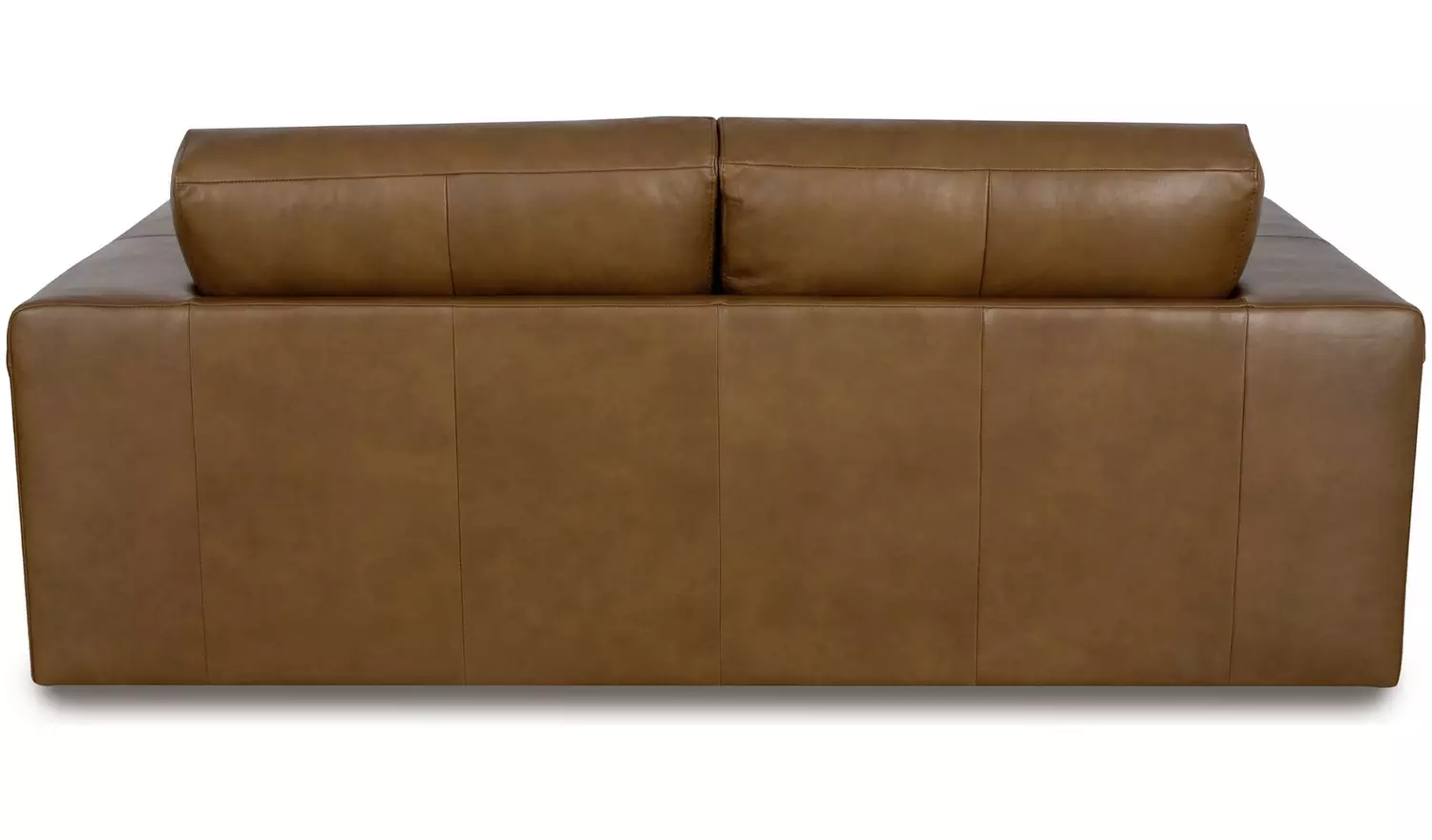 Habitat Daly Leather Wide Arm 3 Seater Sofa - Tan