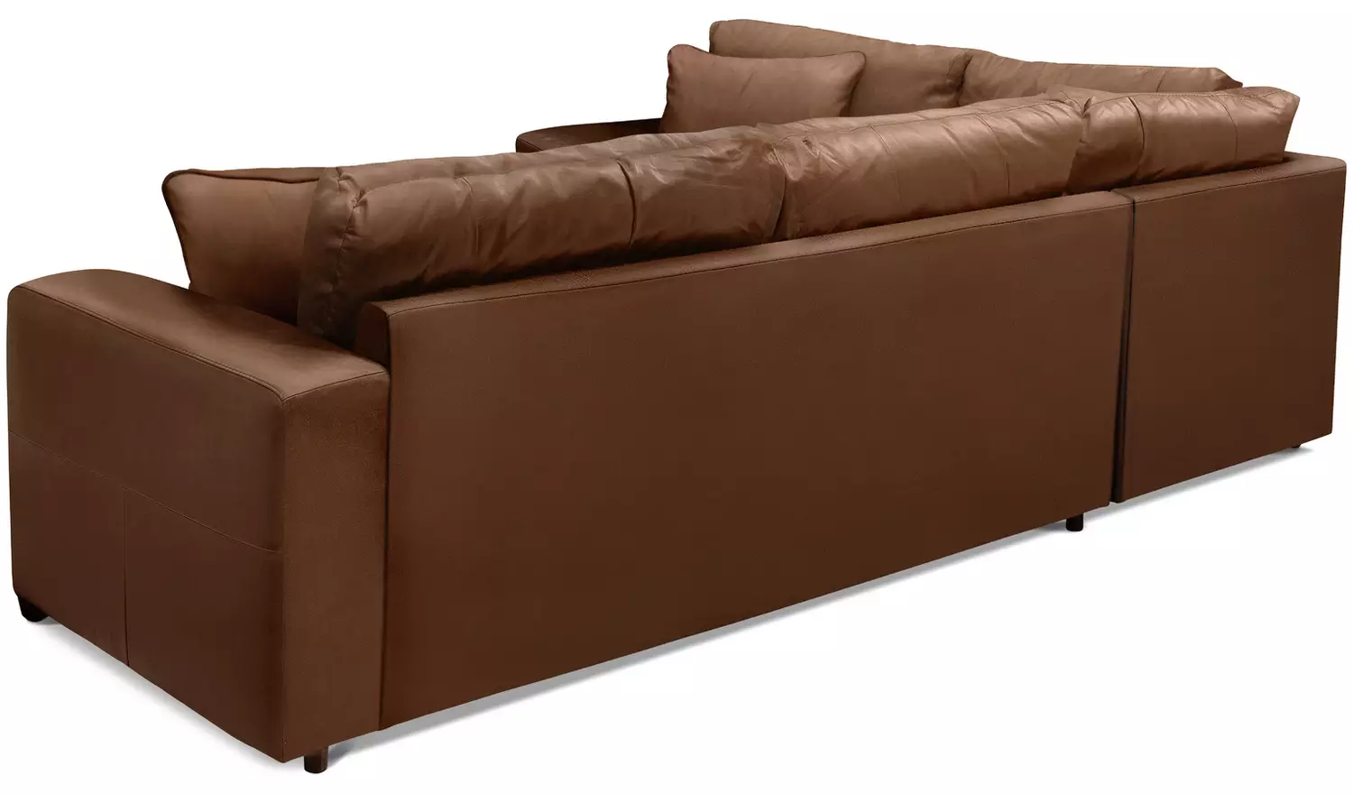 Habitat Eton Leather Left Hand Corner Sofa - Tan