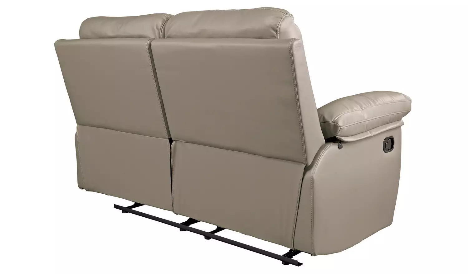 Argos Home Toby Faux Leather 2 Seater Recliner Sofa - Grey