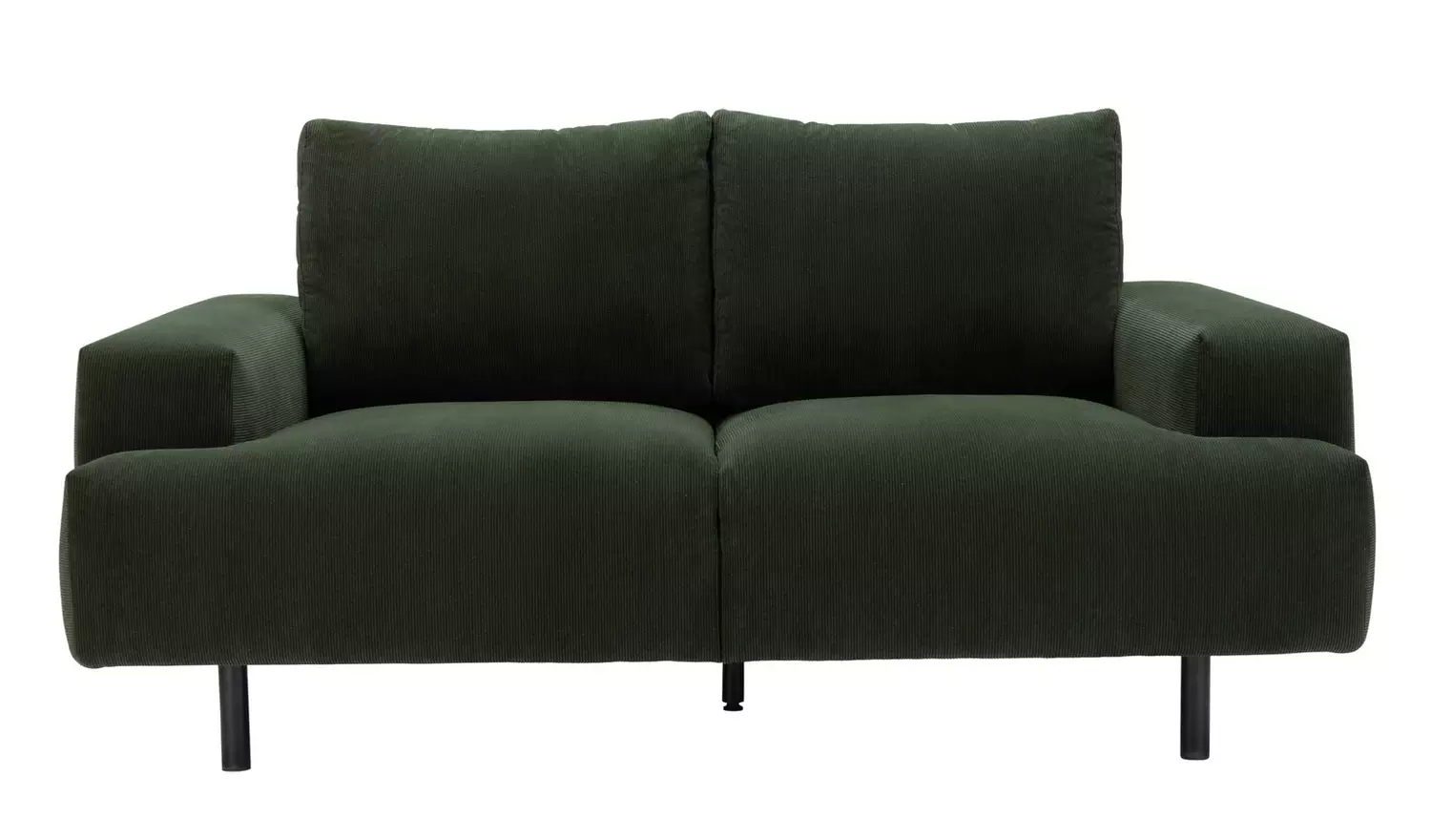 Habitat Julien Fabric 2 Seater Sofa - Dark Green