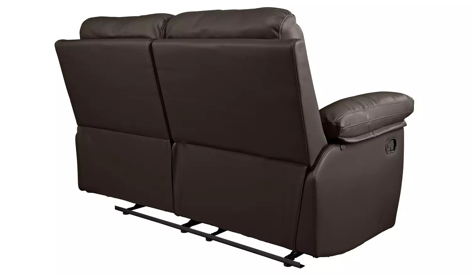 Argos Home Toby Faux Leather 2 Seater Recliner Sofa - Brown