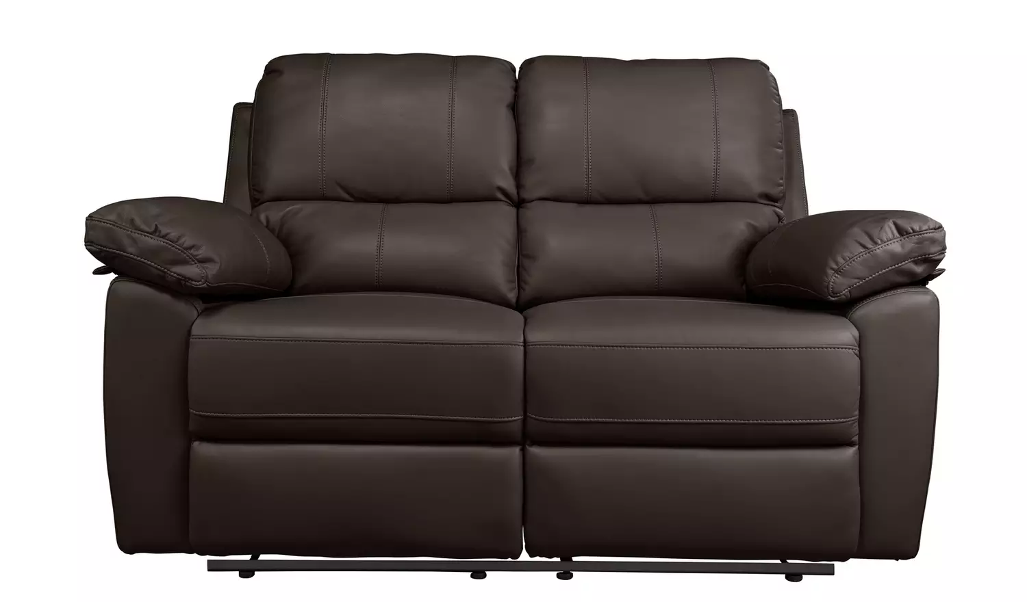 Argos Home Toby Faux Leather 2 Seater Recliner Sofa - Brown