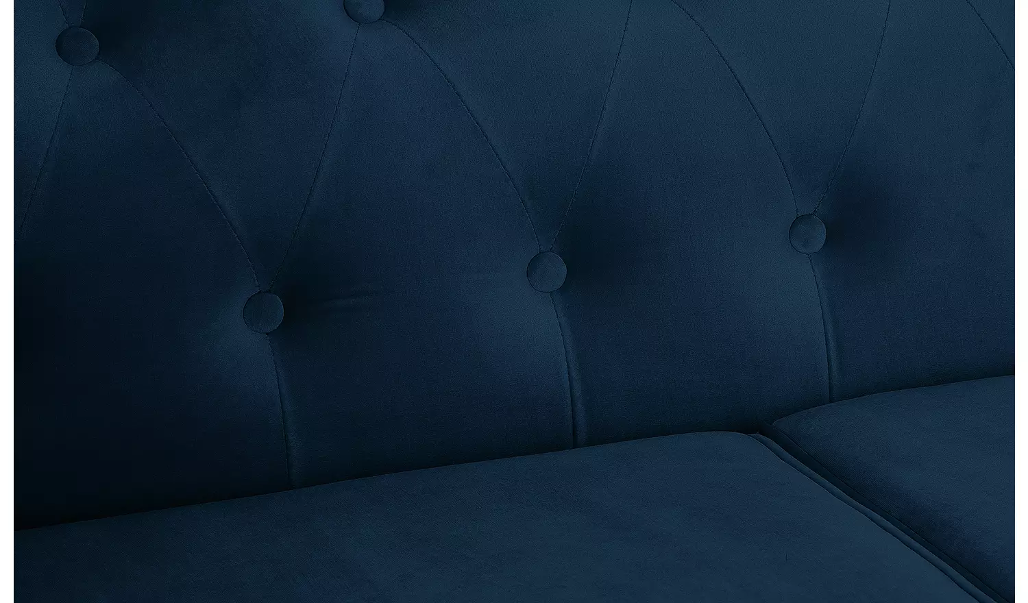 Habitat Chesterfield Velvet 2 Seater Sofa - Blue