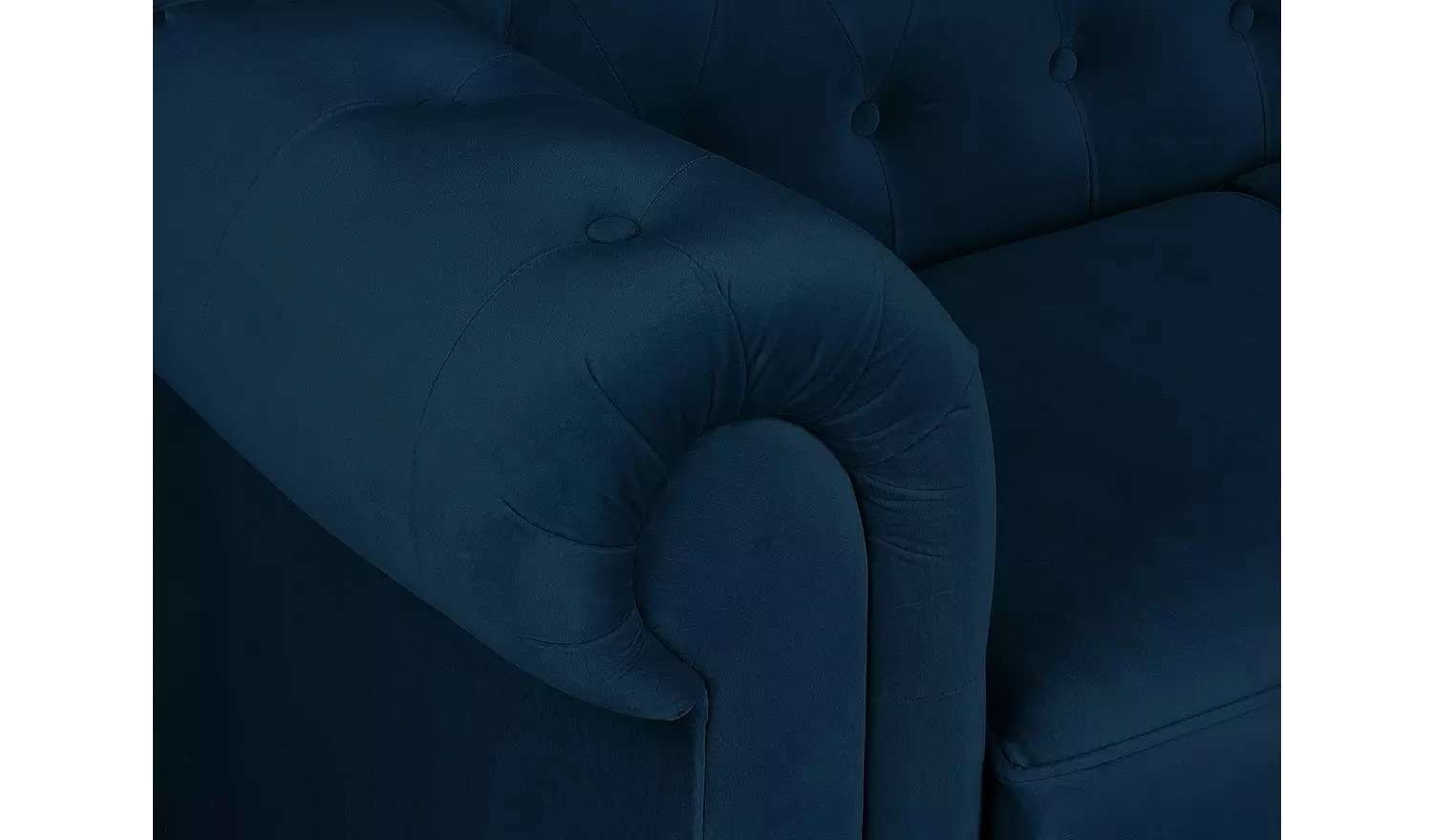 Habitat Chesterfield Velvet 2 Seater Sofa - Blue