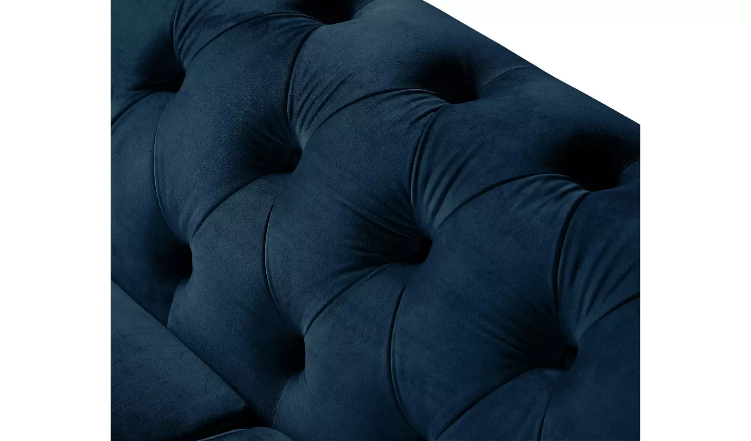 Habitat Chesterfield Velvet 3 Seater Sofa - Blue