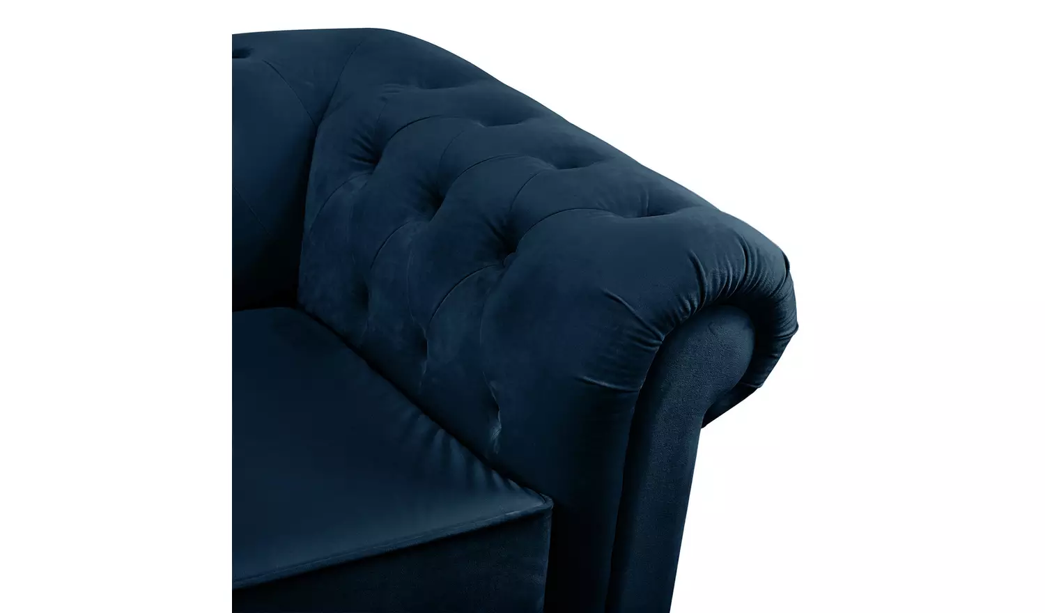 Habitat Chesterfield Velvet 3 Seater Sofa - Blue