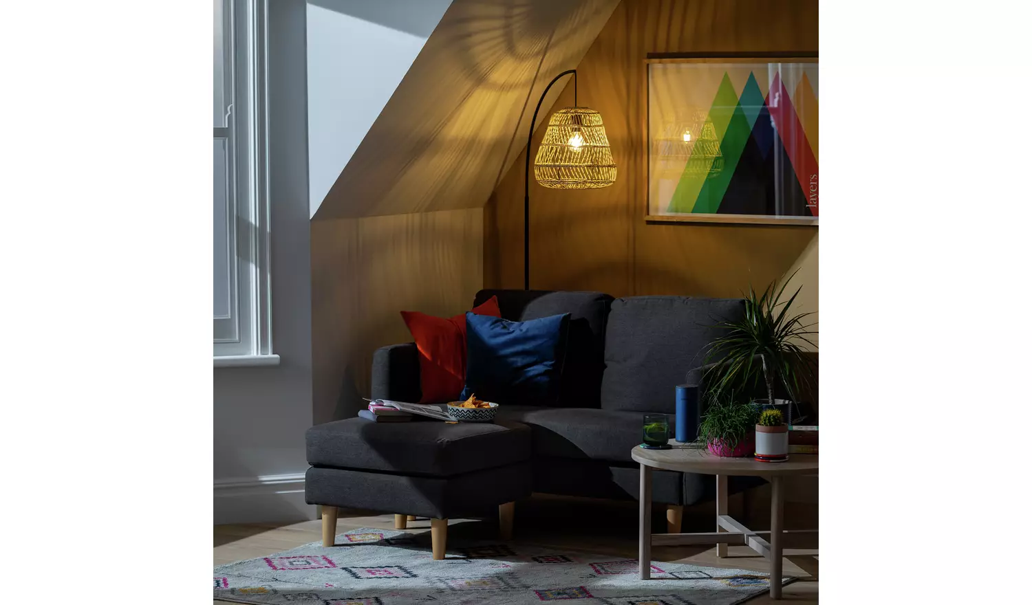 Habitat Remi Fabric 2 Seater - Teal