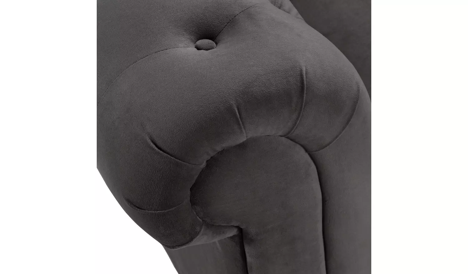 Habitat Chesterfield Velvet 2 Seater Sofa - Charcoal