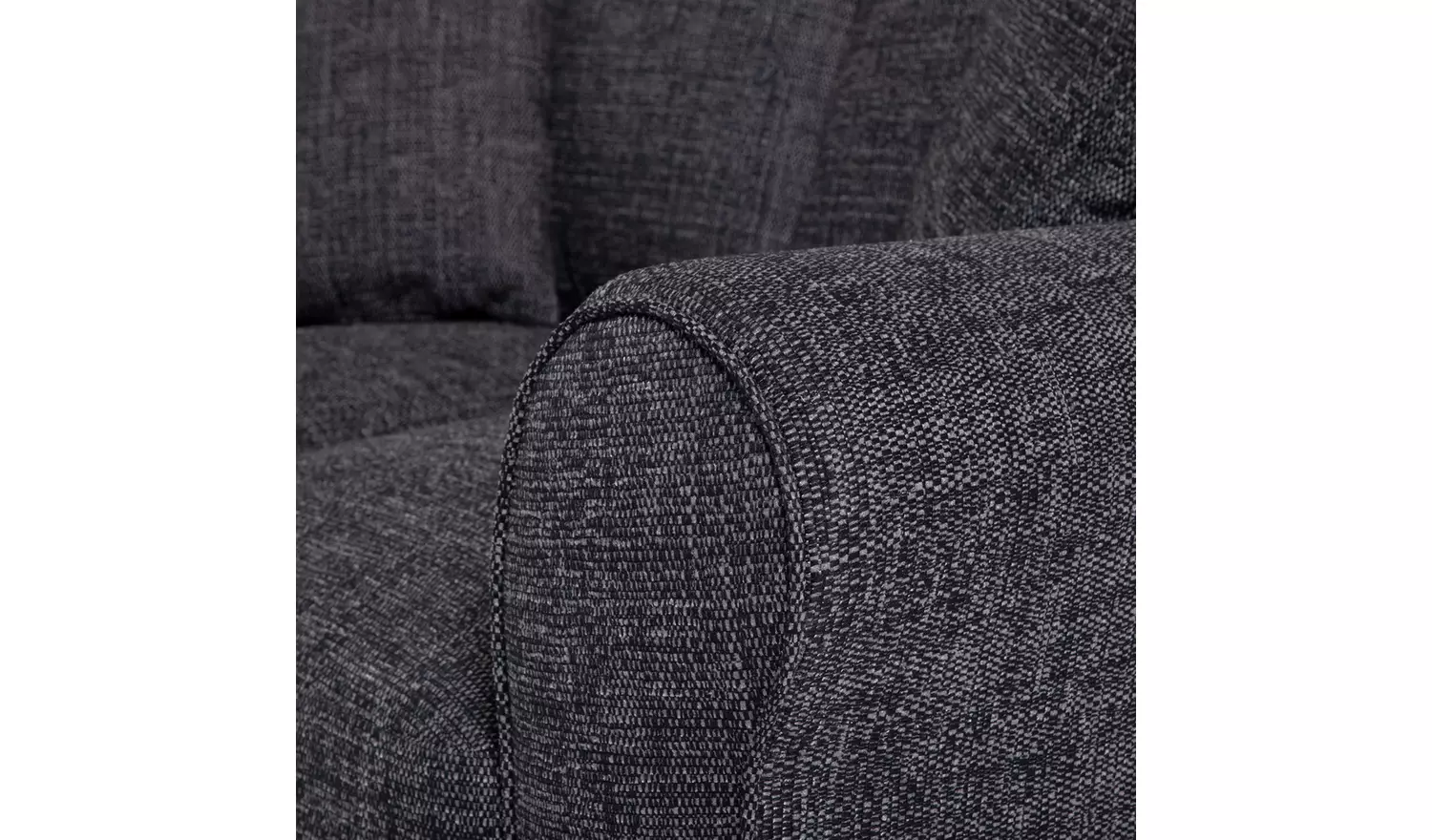 Argos Home Lisbon Fabric 2 Seater Sofa - Charcoal
