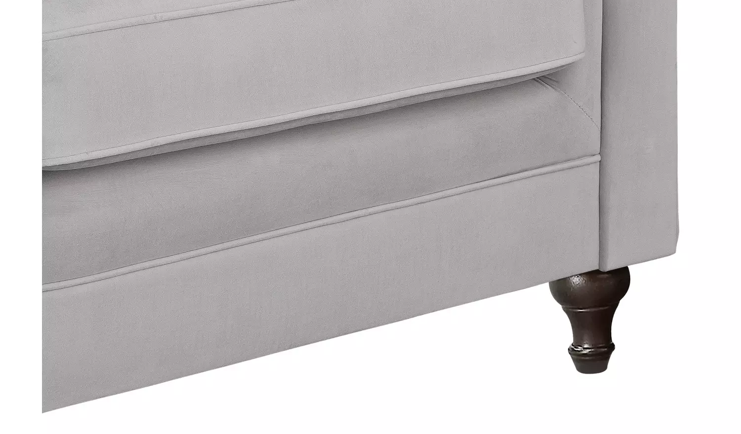 Habitat Chesterfield Velvet 2 Seater Sofa - Light Grey