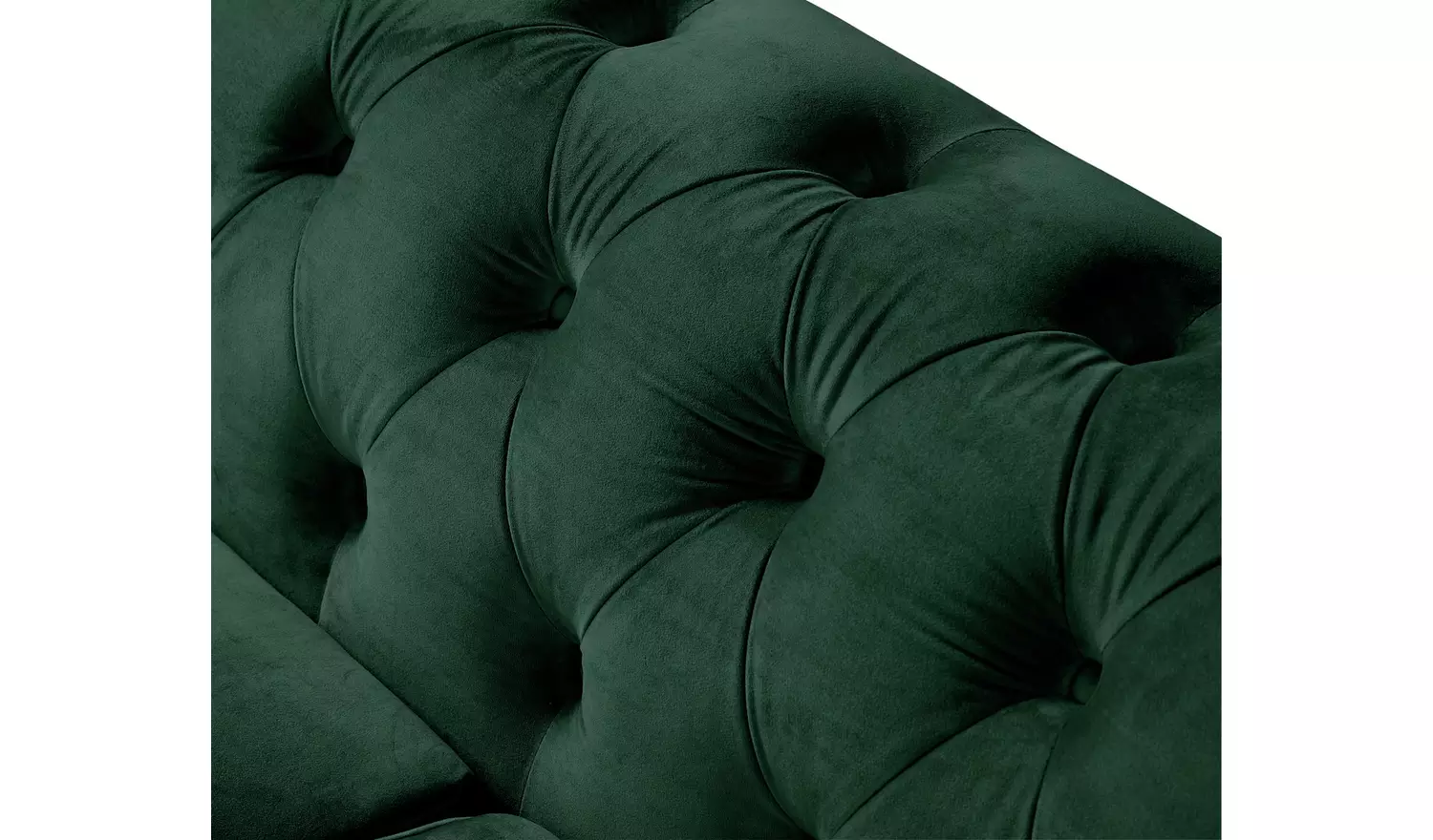 Habitat Chesterfield Velvet 3 Seater Sofa - Green