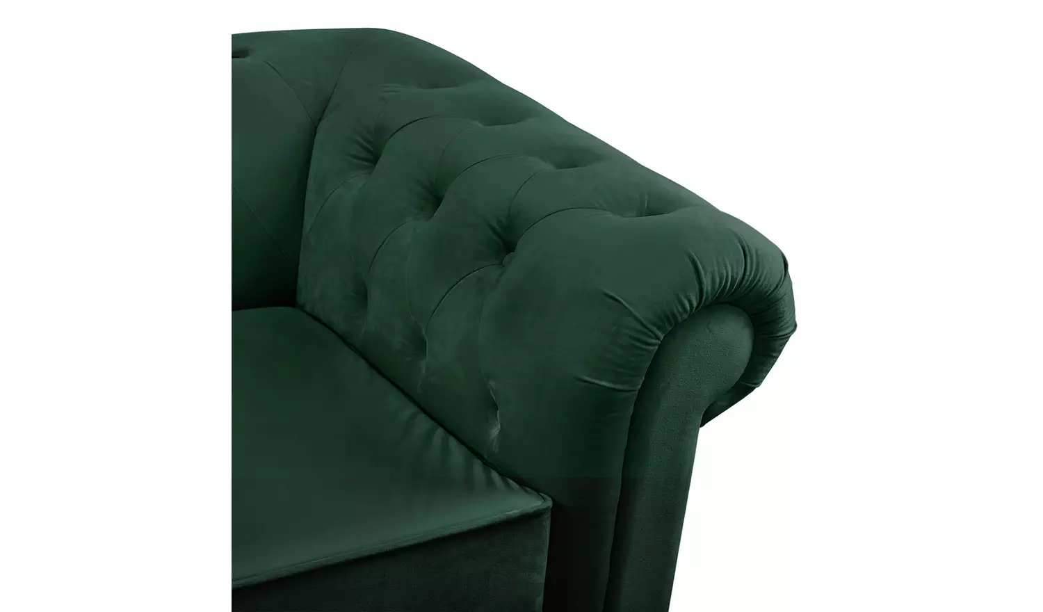Habitat Chesterfield Velvet 3 Seater Sofa - Green