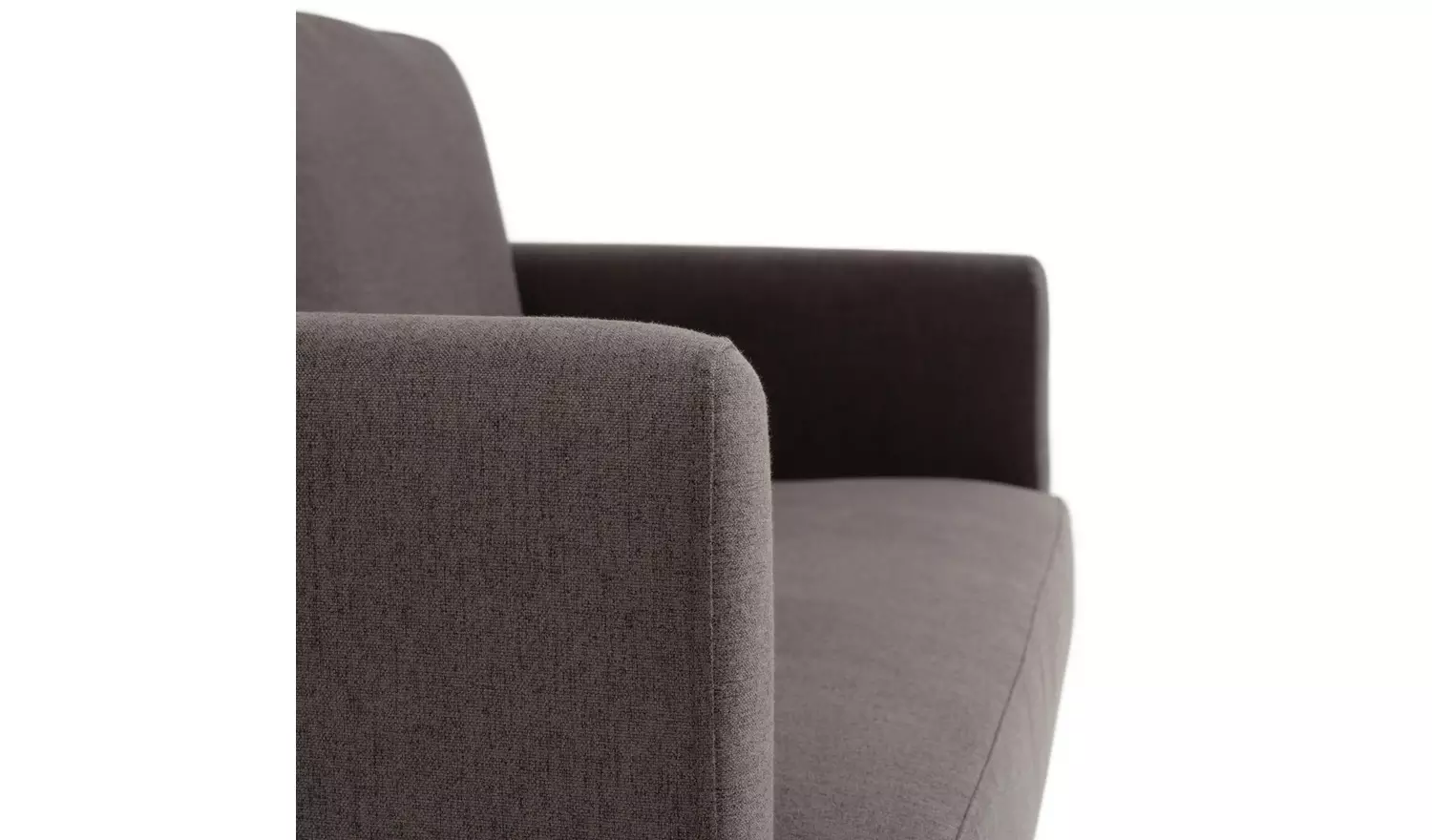 Habitat Remi Fabric 2 Seater Chaise Sofa - Charcoal