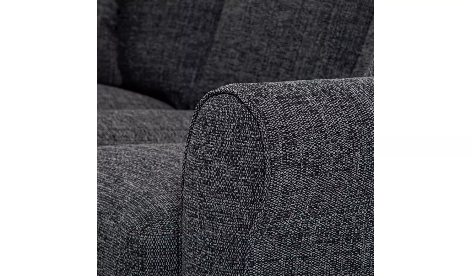 Argos Home Lisbon Fabric Corner Sofa - Charcoal
