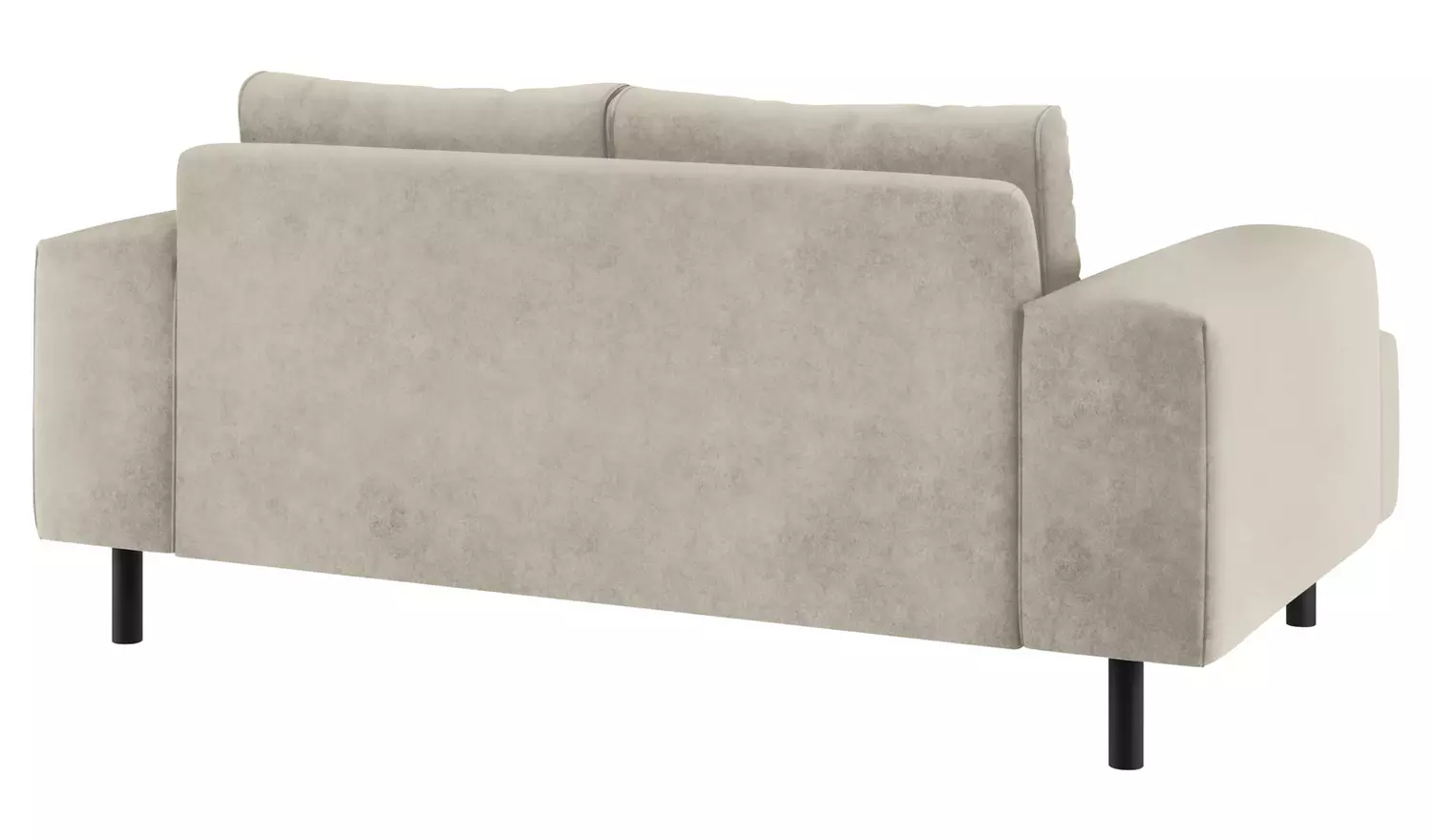 Habitat Julien Velvet 2 Seater Sofa - Natural