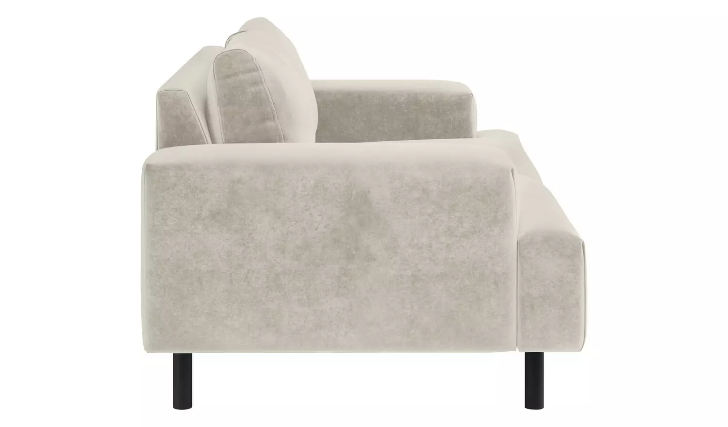Habitat Julien Velvet 2 Seater Sofa - Natural
