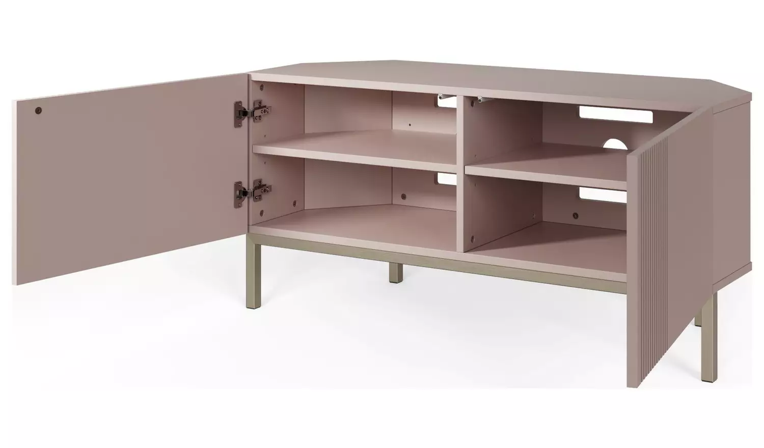 Frank Olsen Iona 2 Door Corner TV Unit - Mulberry