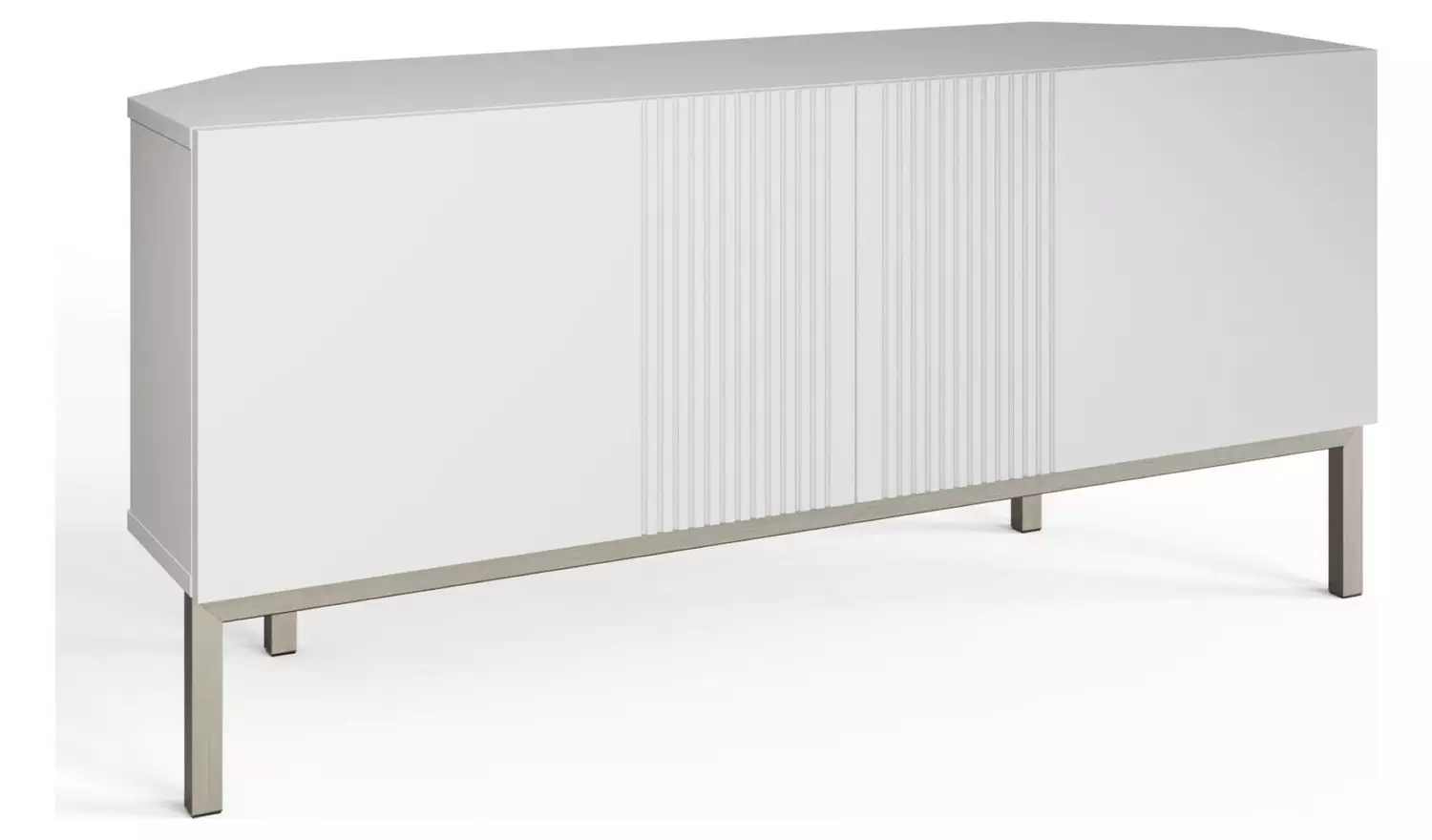 Frank Olsen Iona 2 Door Corner TV Unit - White