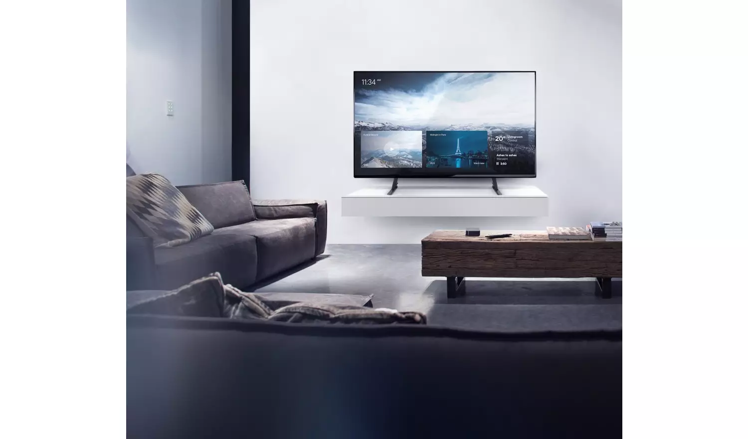 One For All WM2870 Table Top Up To 70 Inch TV Stand - Black