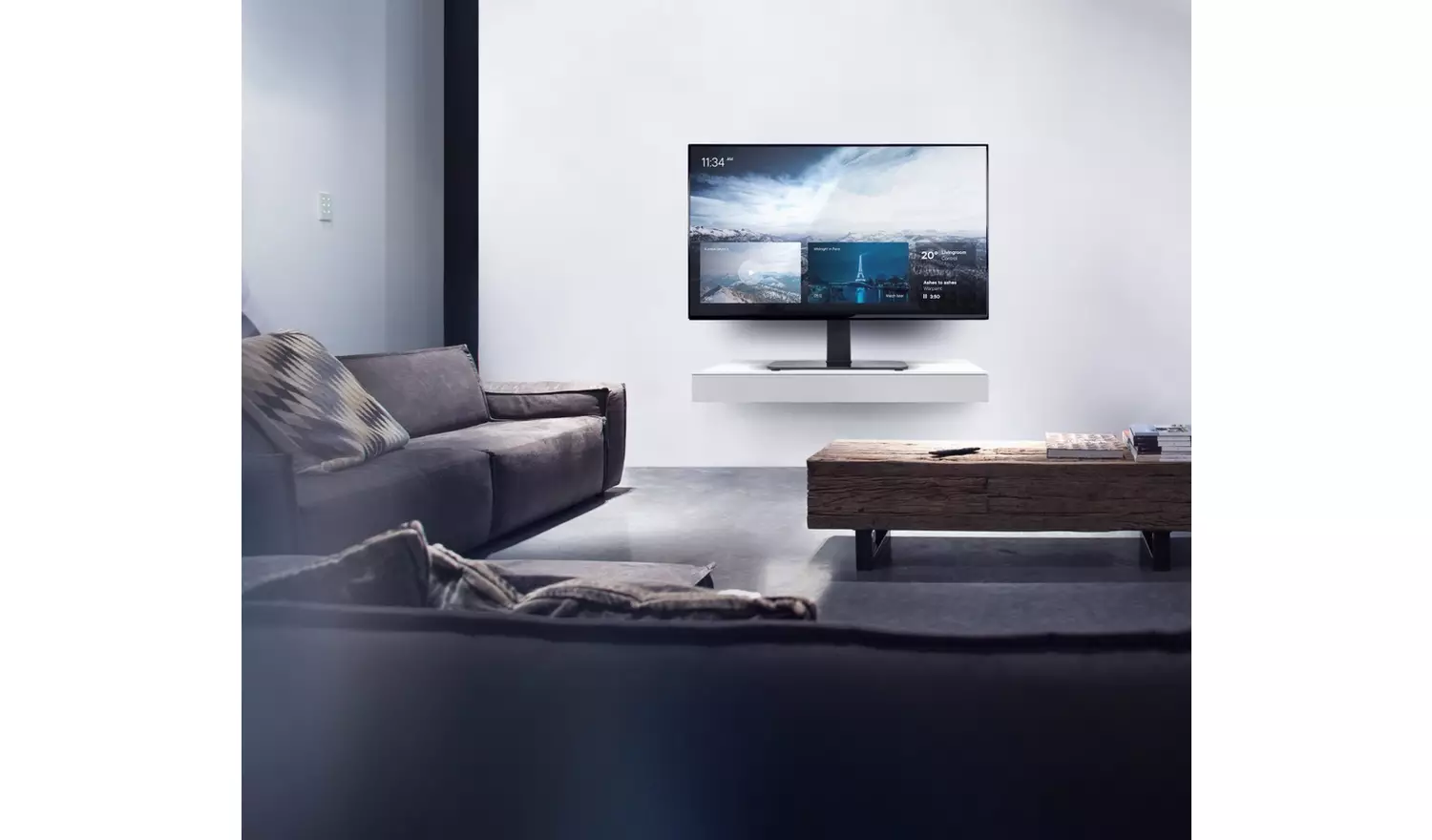 One For All WM2670 Table Top UP To 70 Inch TV Stand - Black