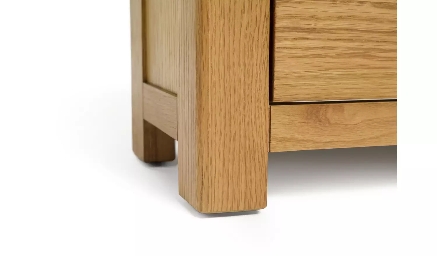 Argos Home Kent 2 Drawer Corner Oak TV Unit - Natural