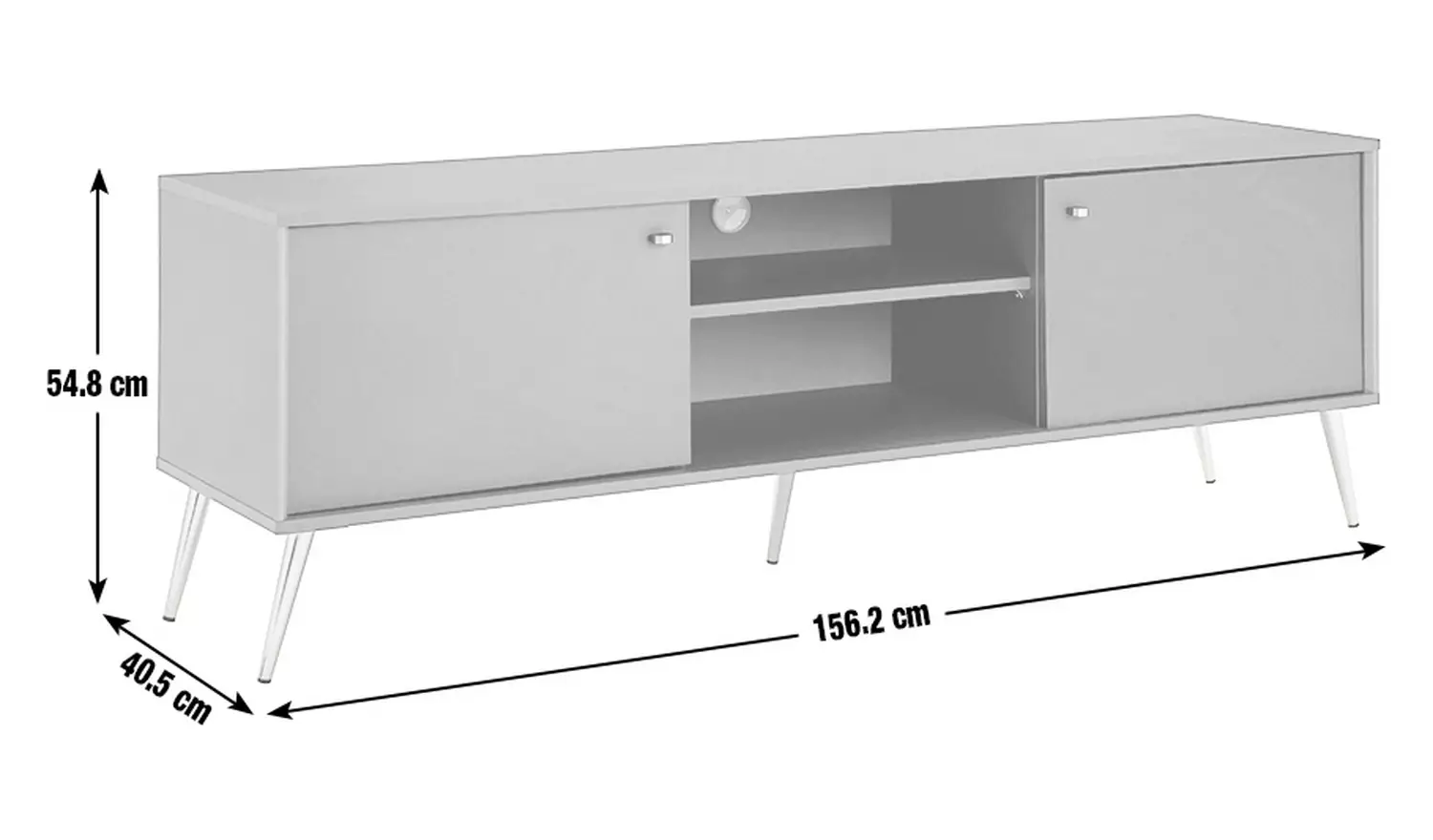 Habitat Moana 2 Door TV Unit - Green