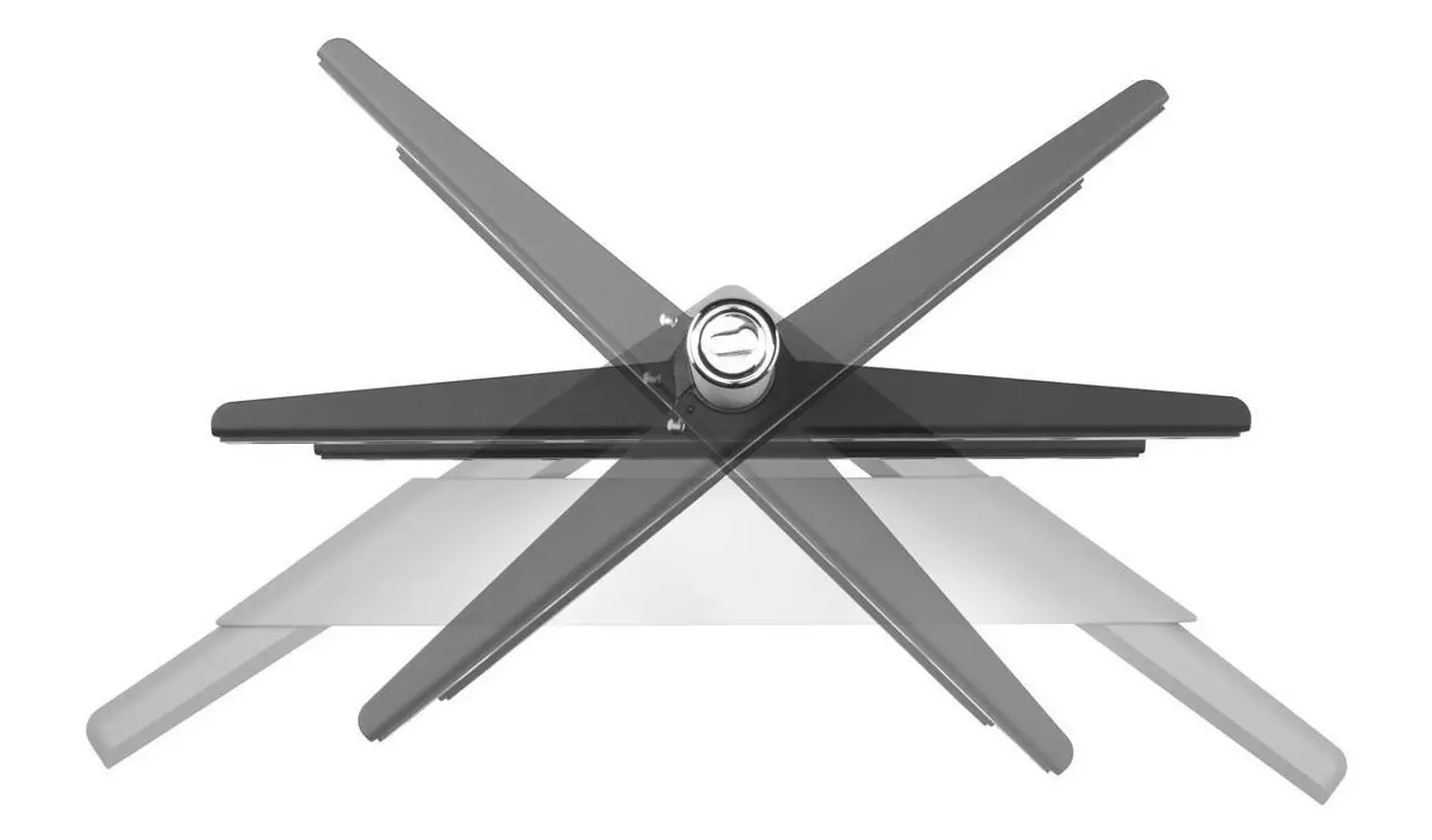 One For All WM7431 Table Top Up to 70 Inch TV Stand - Silver