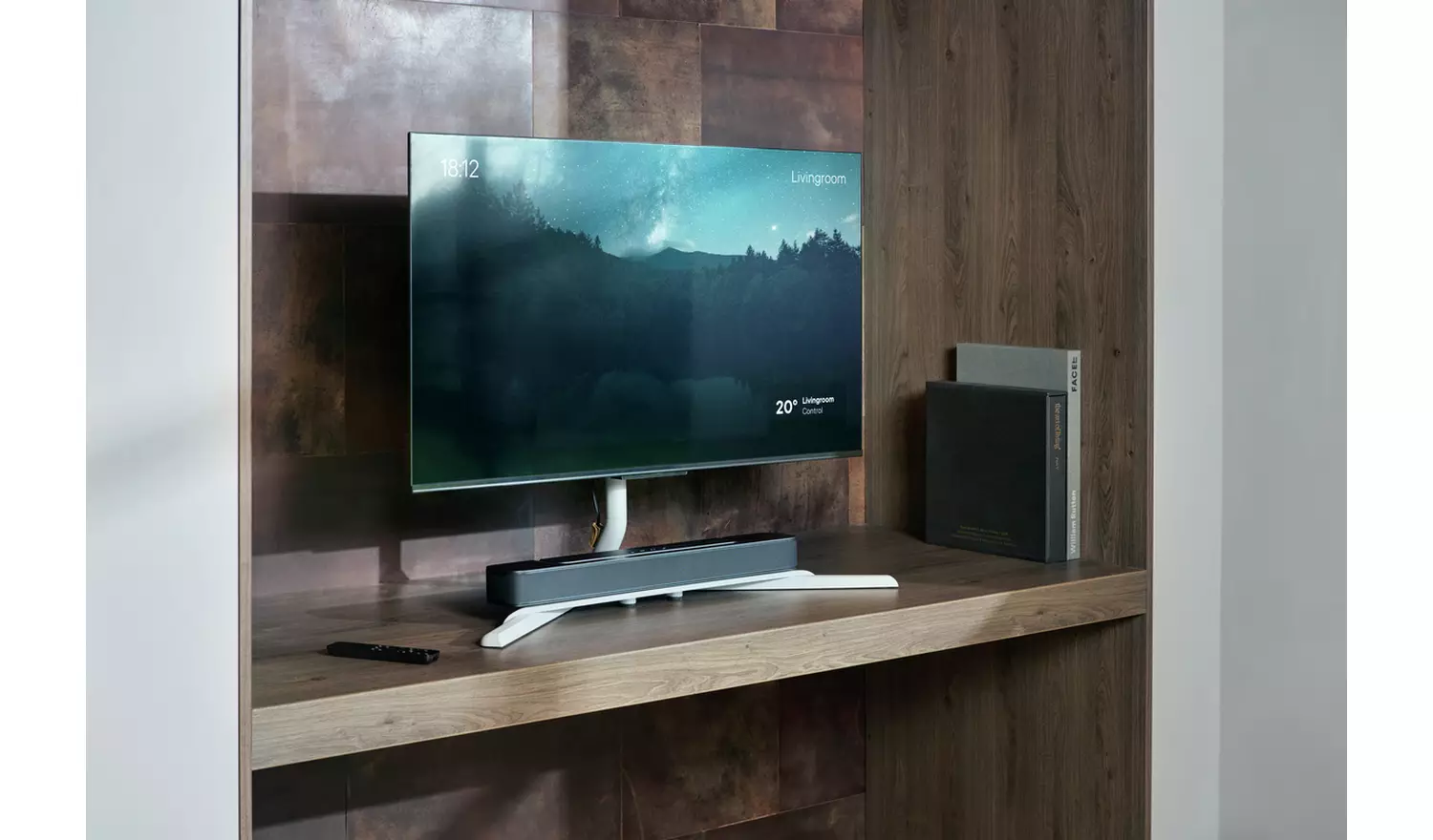 One For All WM7431 Table Top Up to 70 Inch TV Stand - Silver