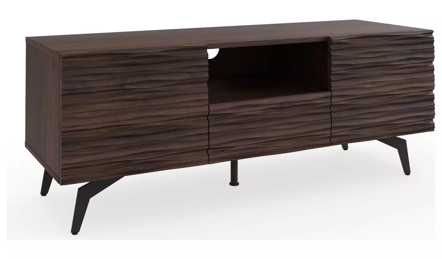 GFW Bantham 2 Door and 1 Drawer TV Unit - Walnut