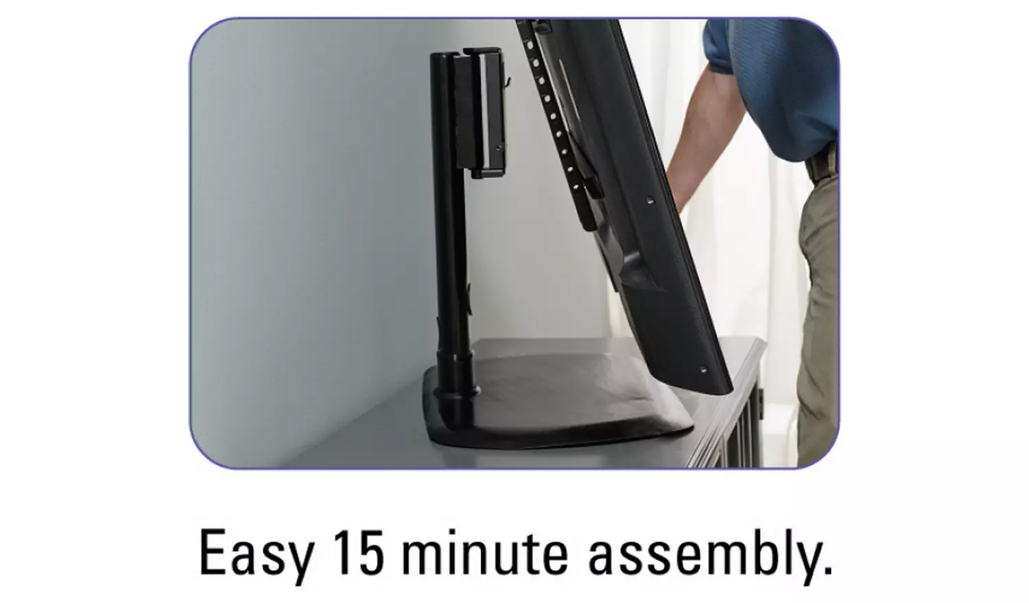 Sanus Swivel 32-65 Inch TV Stand - Black