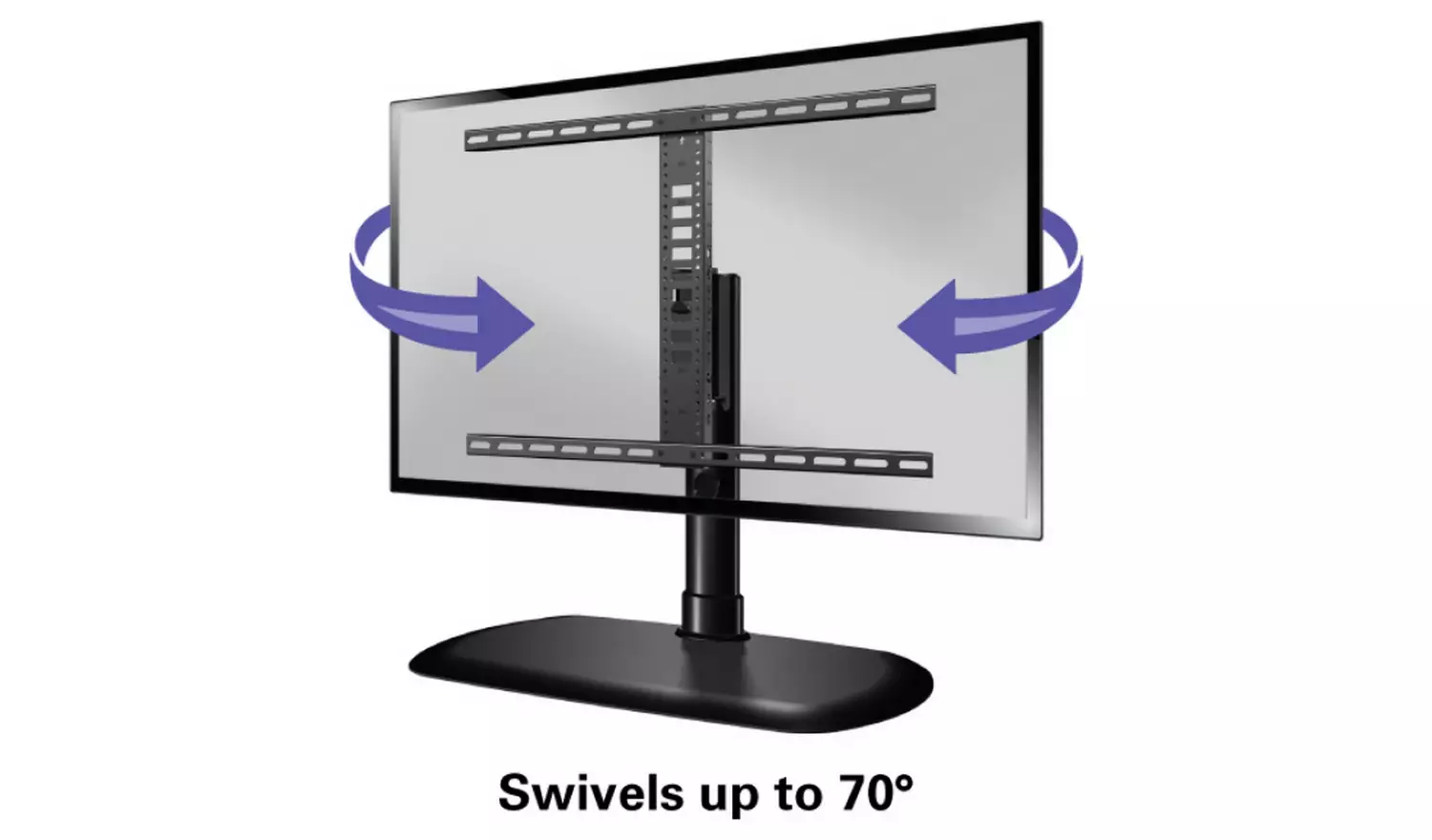 Sanus Swivel 32-65 Inch TV Stand - Black