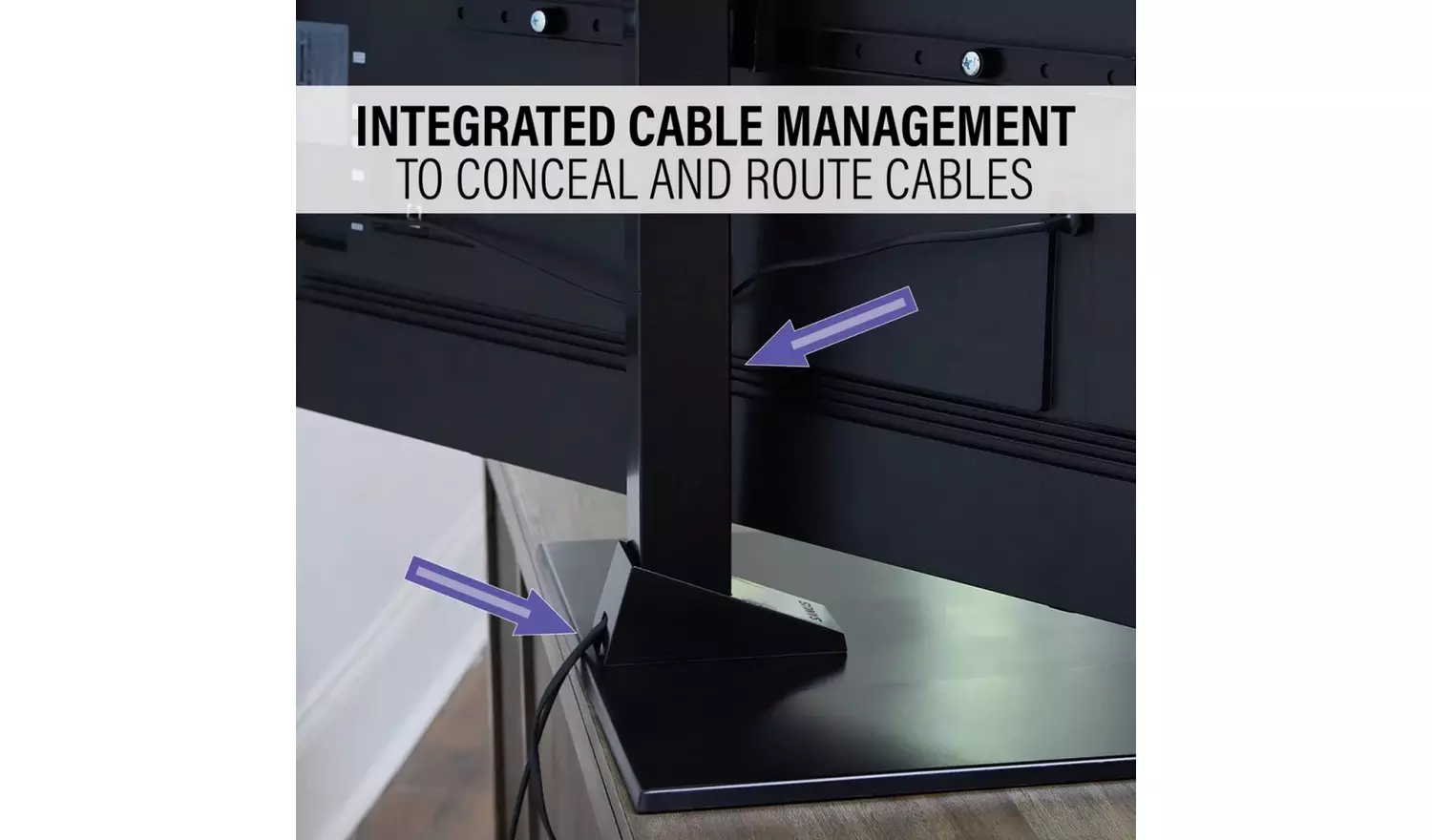 Sanus Swivel 40-86 Inch TV Stand - Black