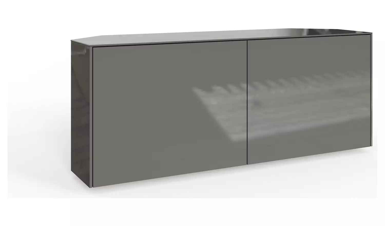 Frank Olsen Intel 2 Door Corner TV Unit - Grey