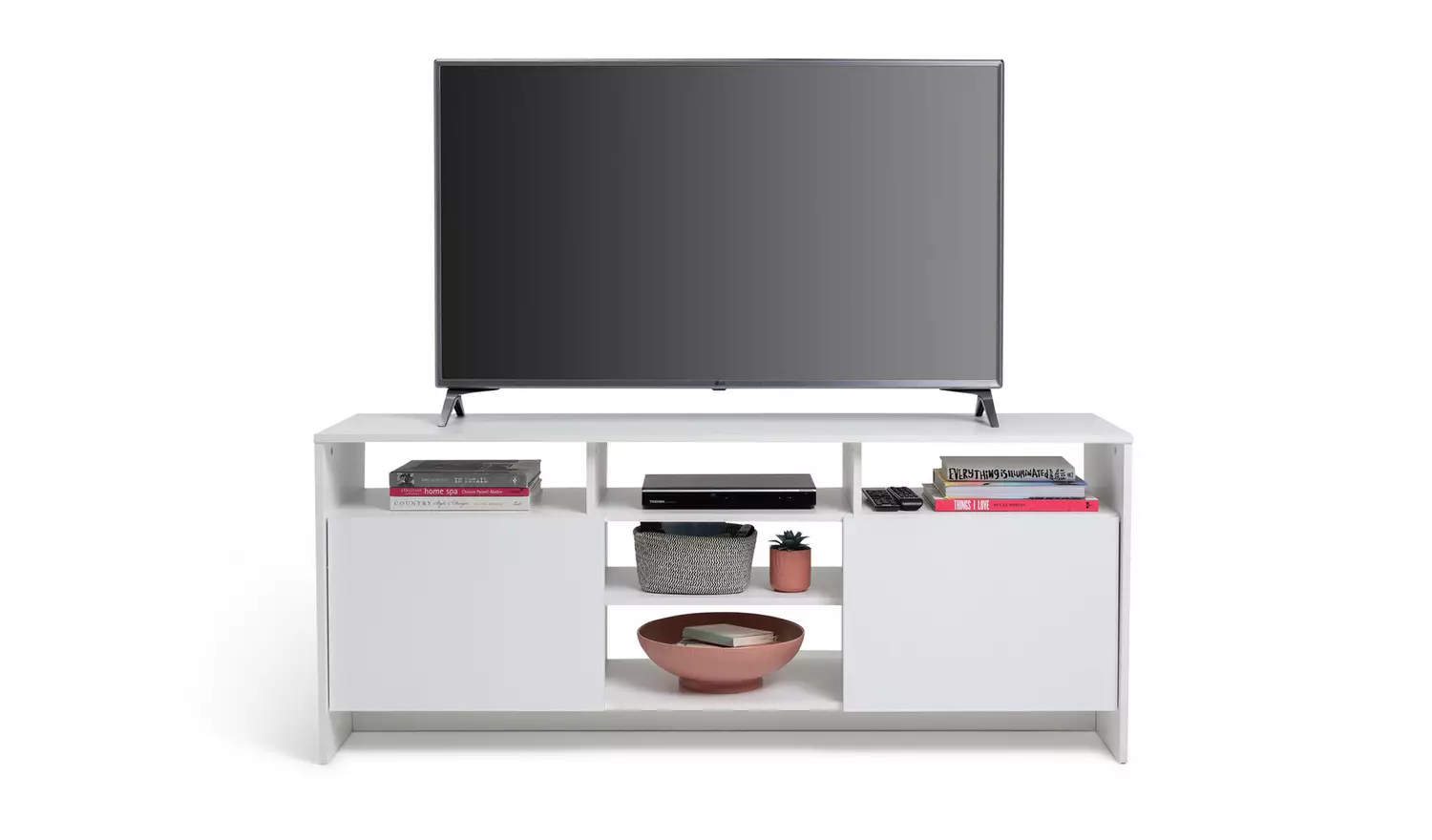 Habitat Turin 2 Door Extra Large TV Unit - White
