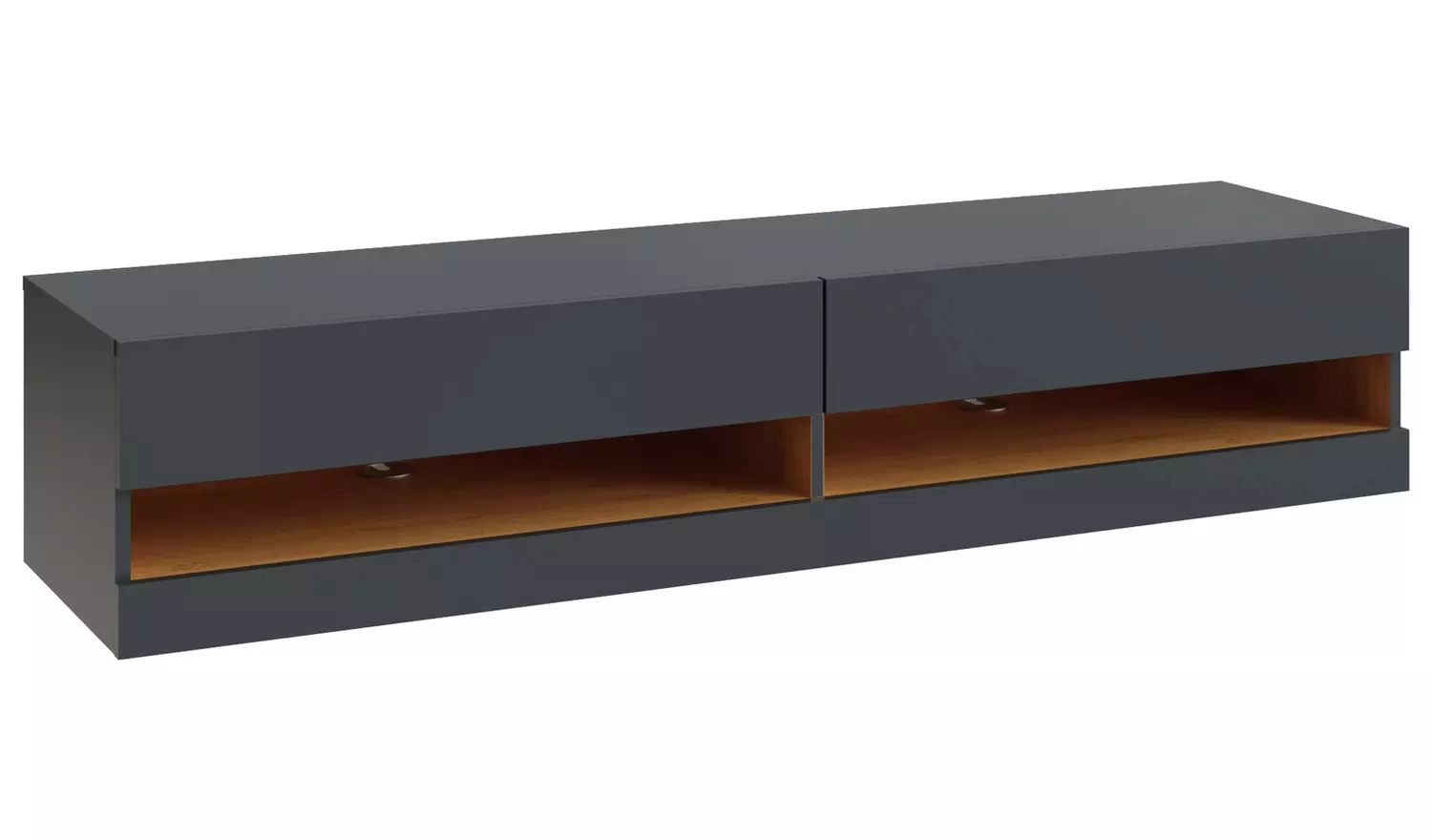 GFW Leon 150cm LED Wall TV Unit - Anthracite