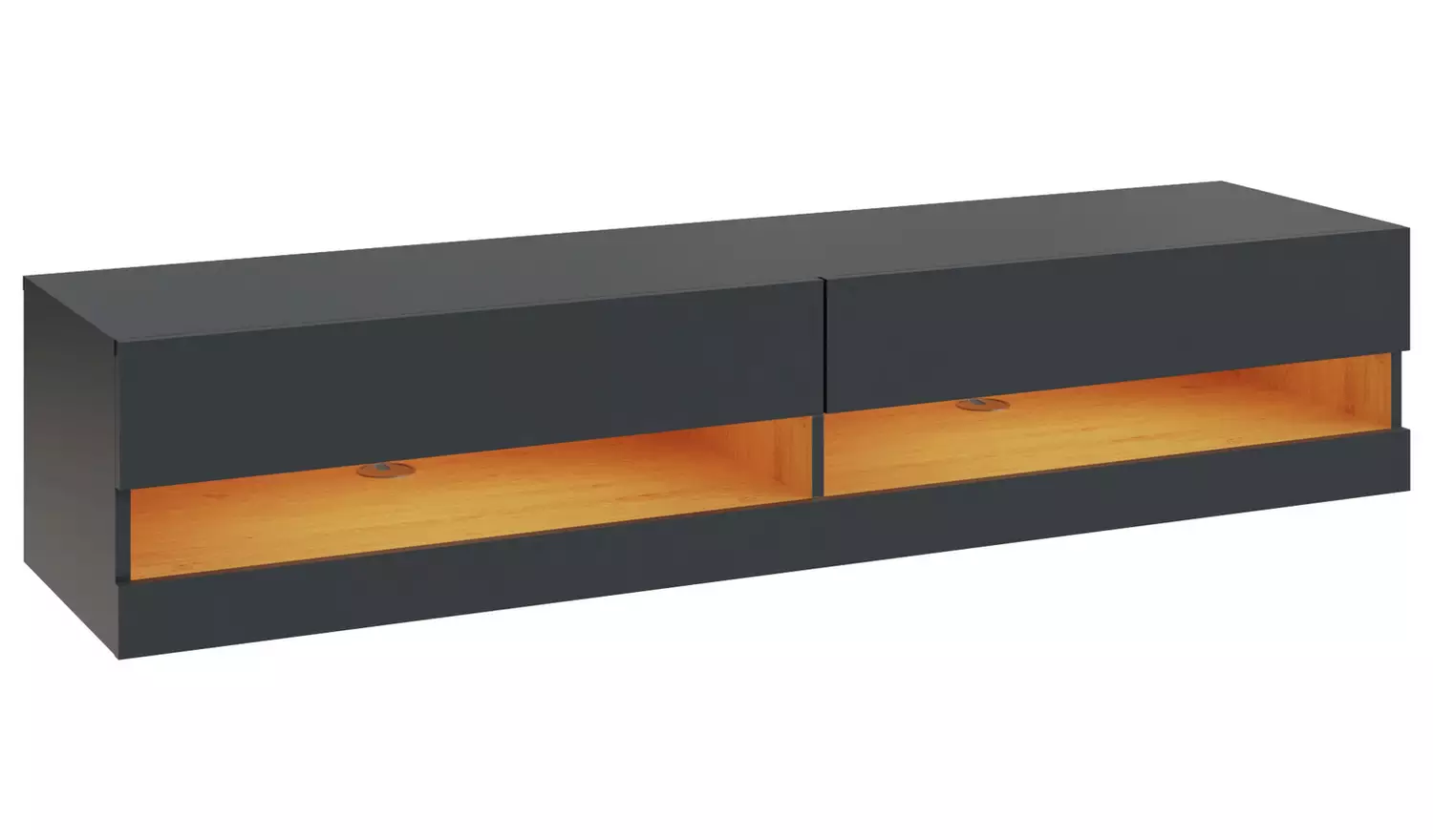 GFW Leon 150cm LED Wall TV Unit - Anthracite