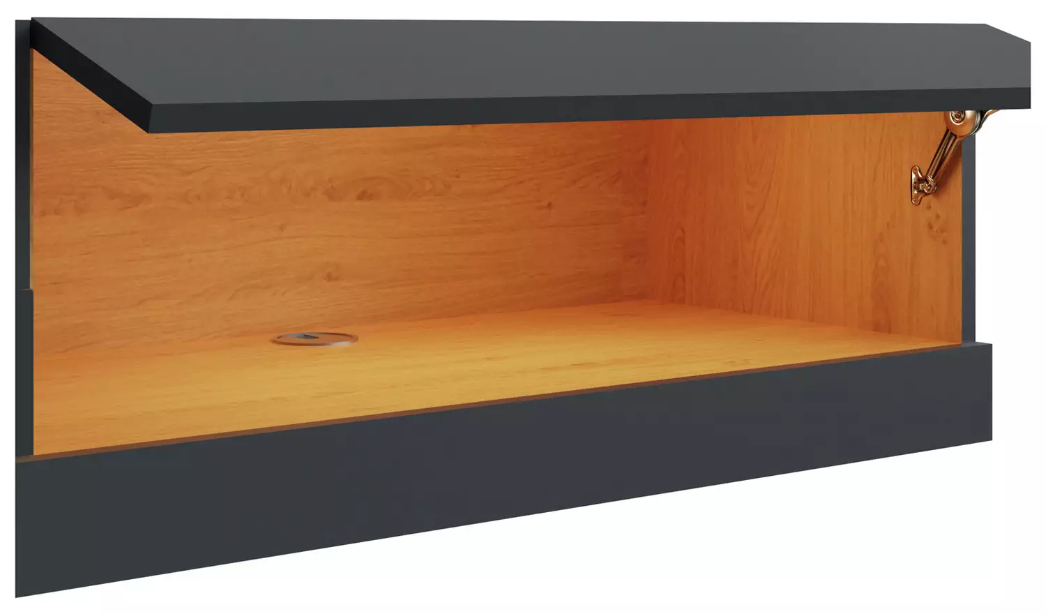 GFW Leon 150cm LED Wall TV Unit - Anthracite