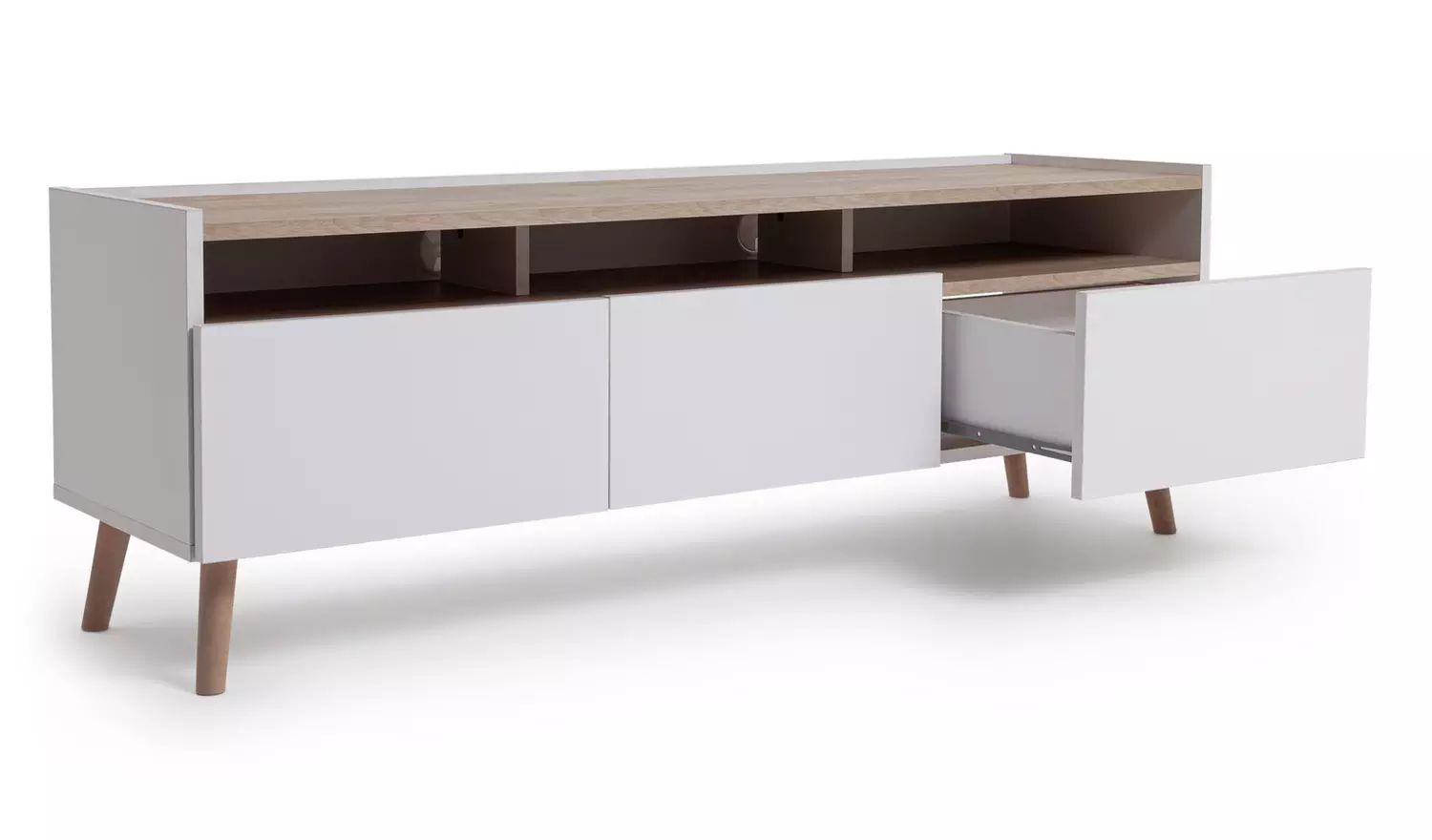 Habitat Skandi 3 Drawer TV Unit - White