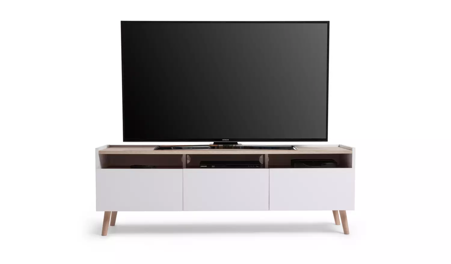 Habitat Skandi 3 Drawer TV Unit - White